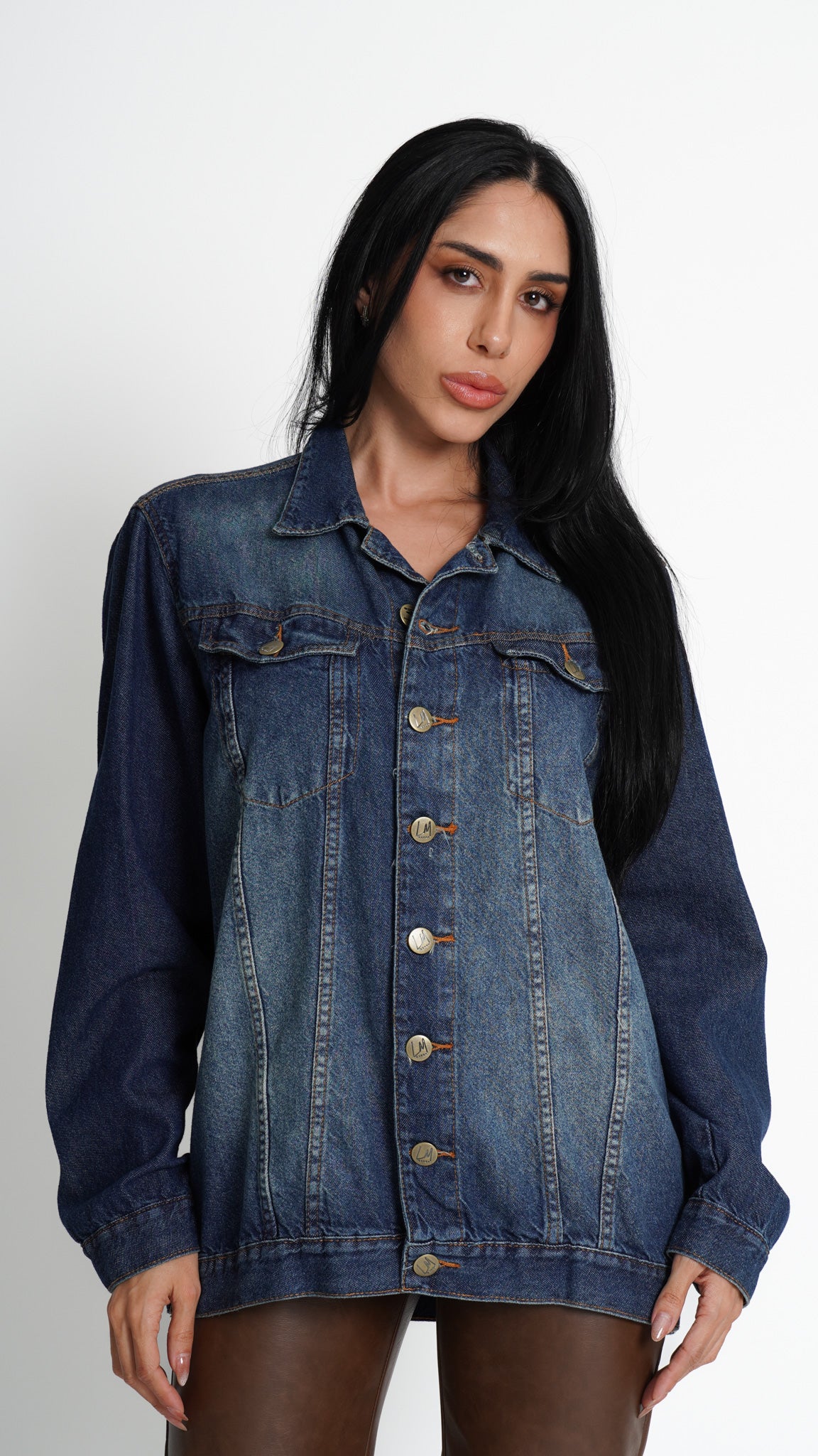 JAQUETA JEANS ESCURA