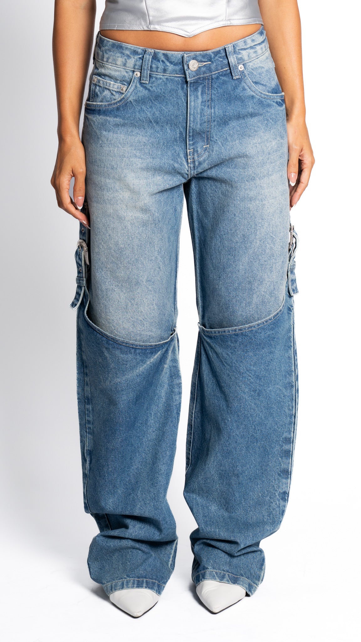 CALÇA JEANS RETA WESTERN