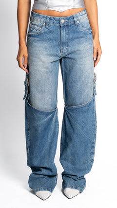 CALÇA JEANS RETA WESTERN