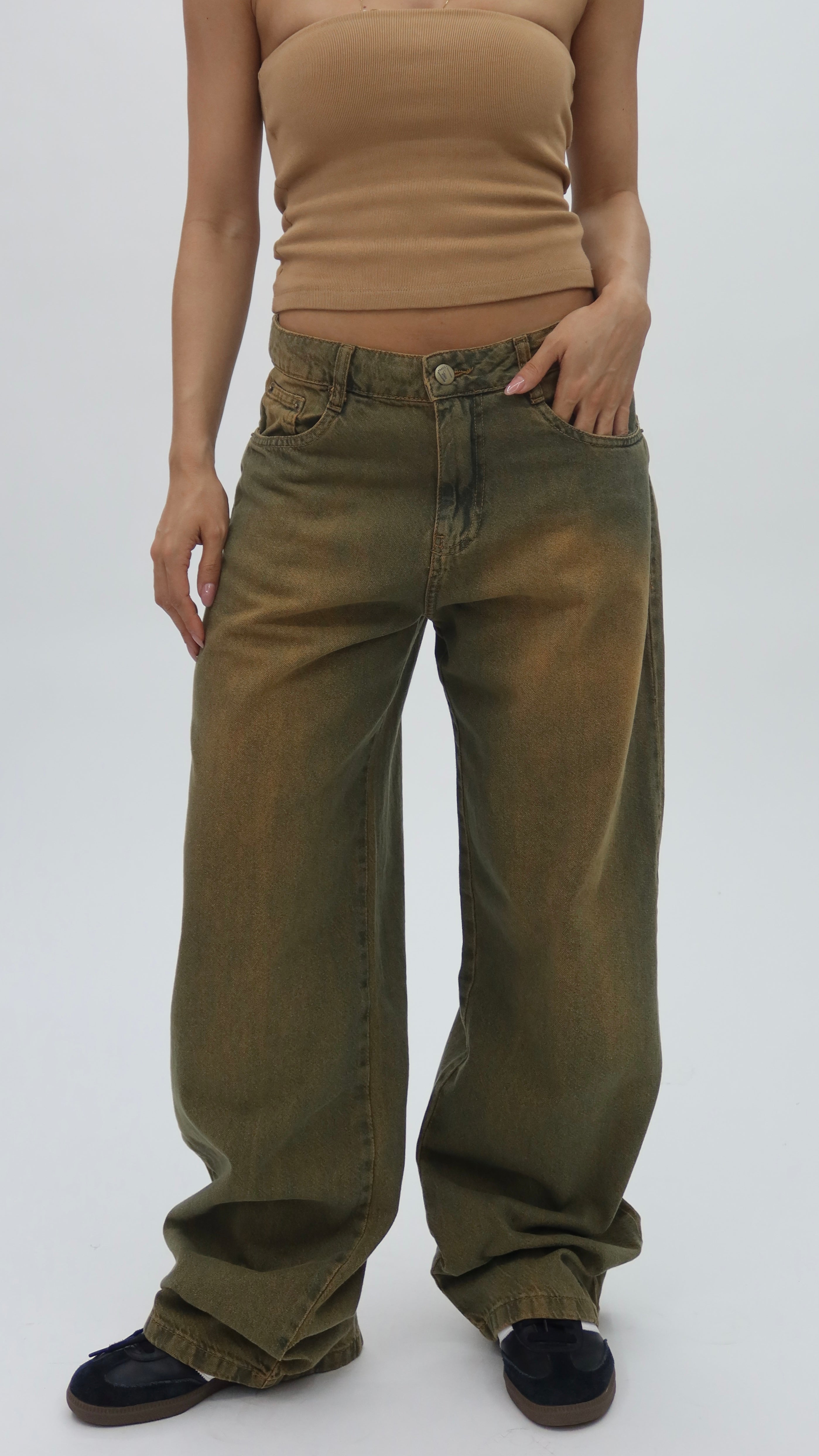 CALÇA JEANS OVERSIZED RUSTIC