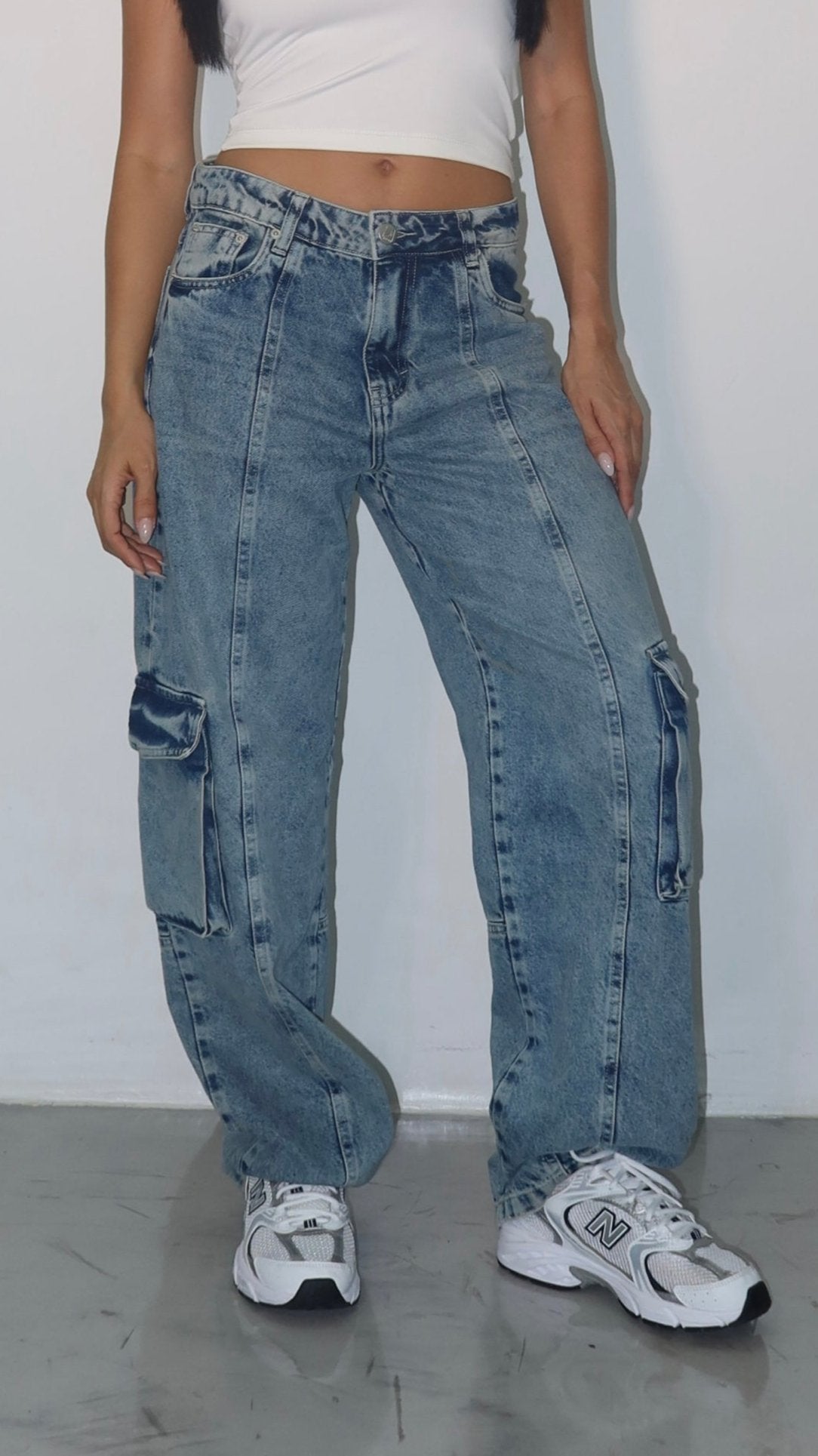 CALÇA JEANS SKATER BLUE WASH