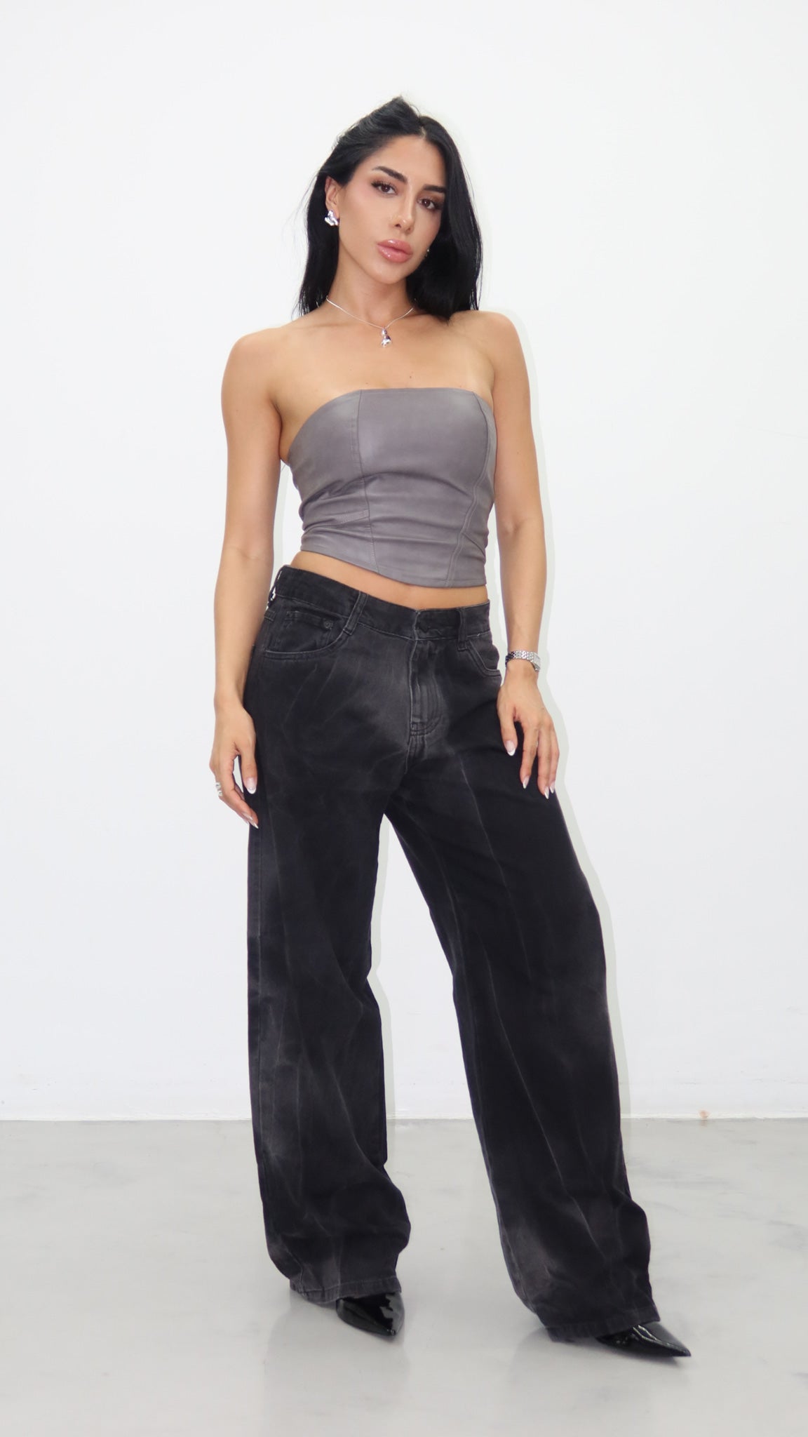 CALÇA JEANS OVERSIZED STORM