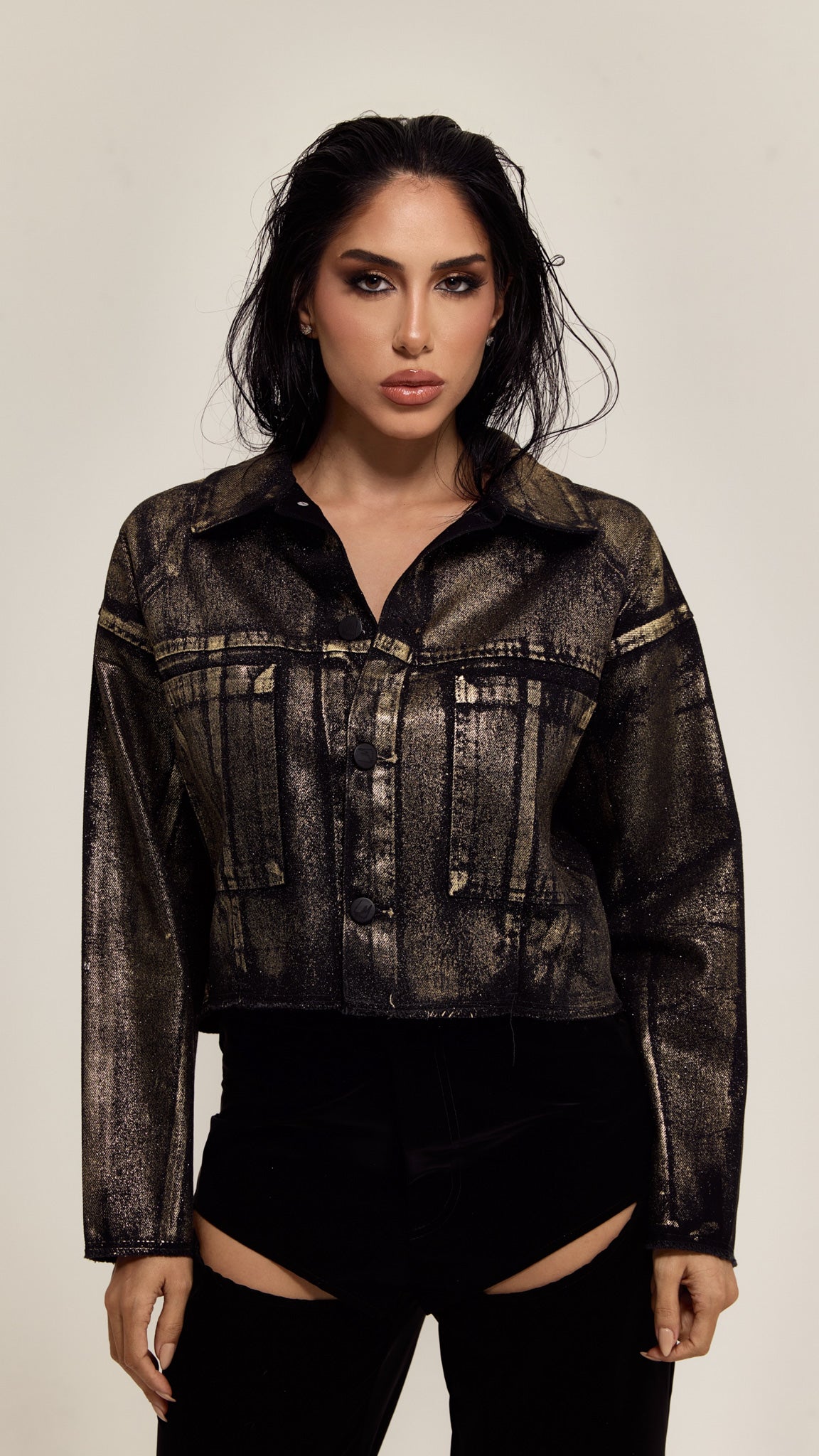 JAQUETA JEANS PREMIUM GOLD