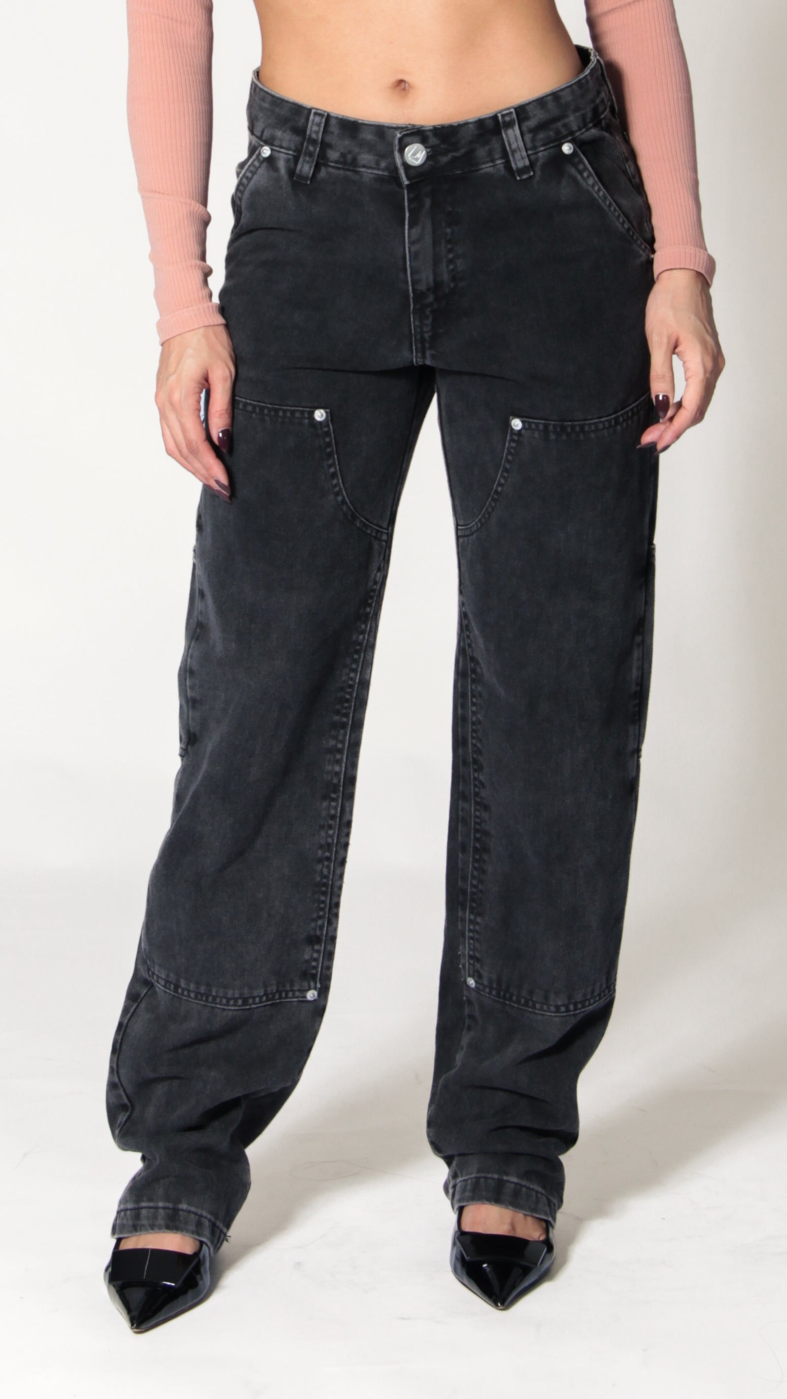 CALÇA JEANS URBAN BLACK DENIM