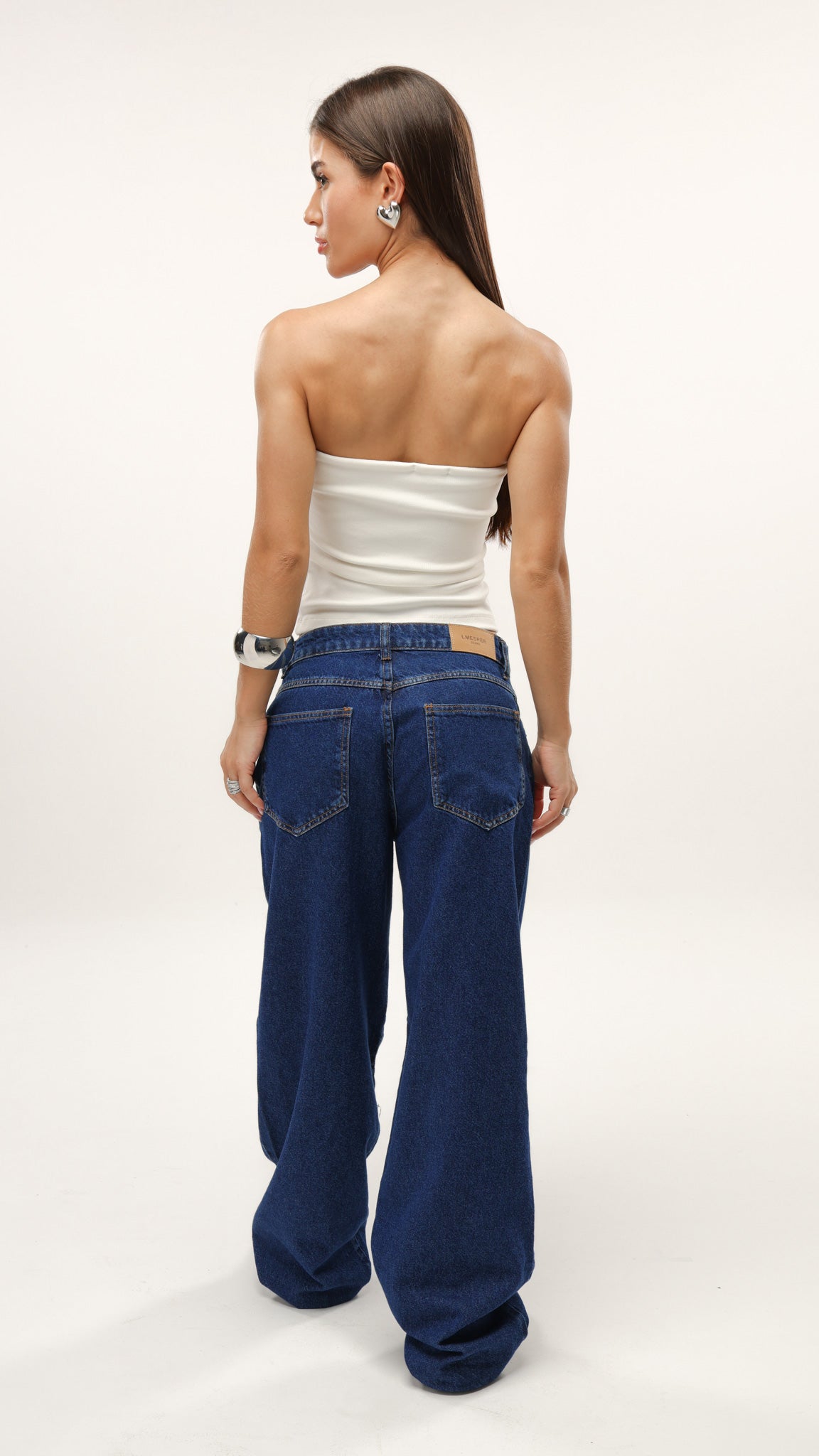 CALÇA JEANS OVERSIZED MARINE