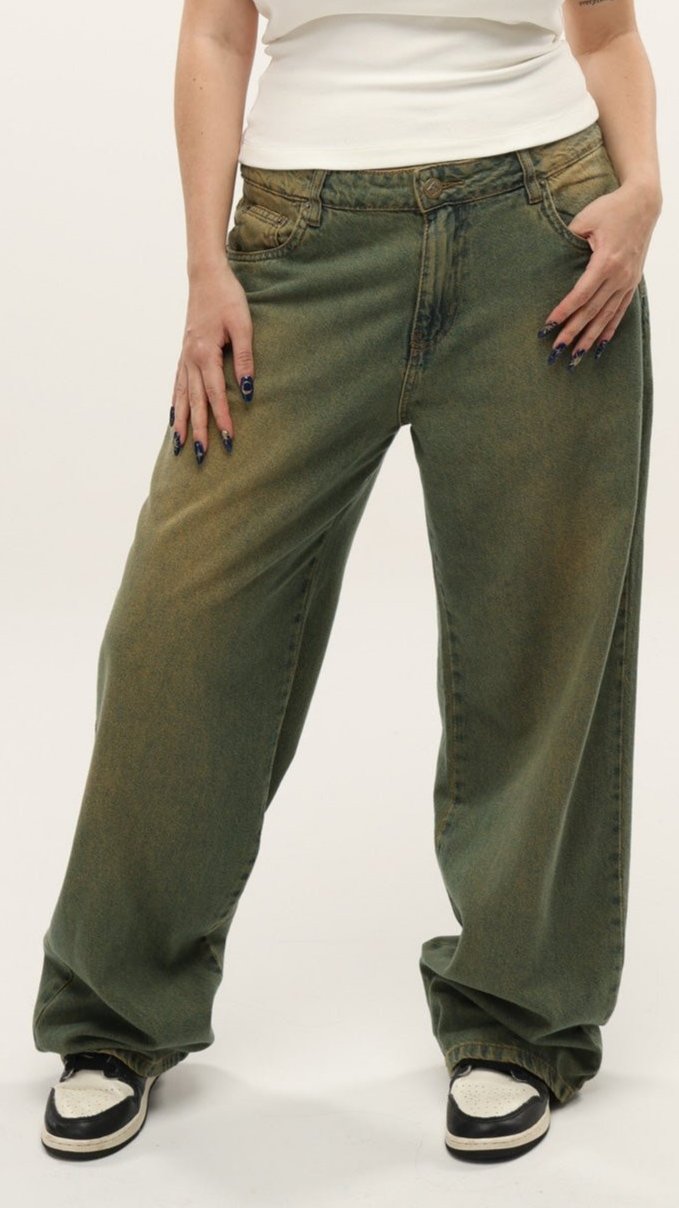 CALÇA JEANS OVERSIZED GARDEN