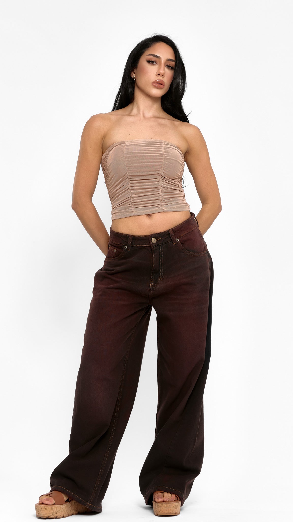 CALÇA JEANS BAGGY AVELÃ