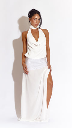 VESTIDO LONGO AFTERGLOW BRANCO