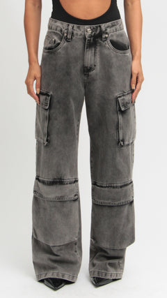CALÇA JEANS POCKET BLACK ESTONADA