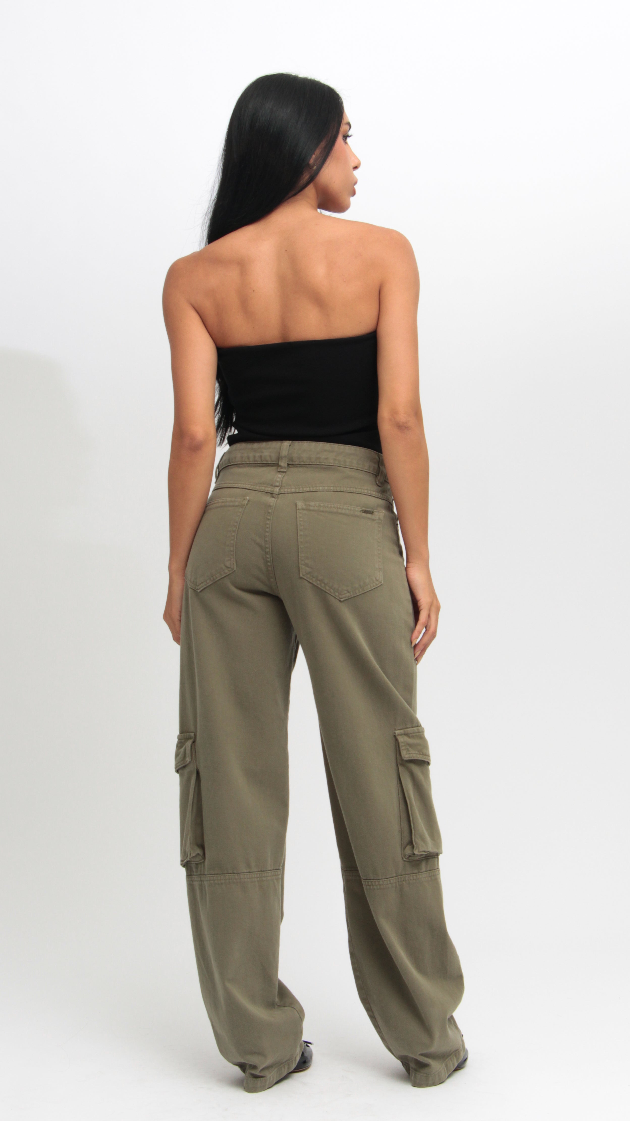 CALÇA JEANS SKATER VERDE MILITAR