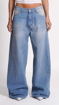 CALÇA JEANS BAGGY BLUE