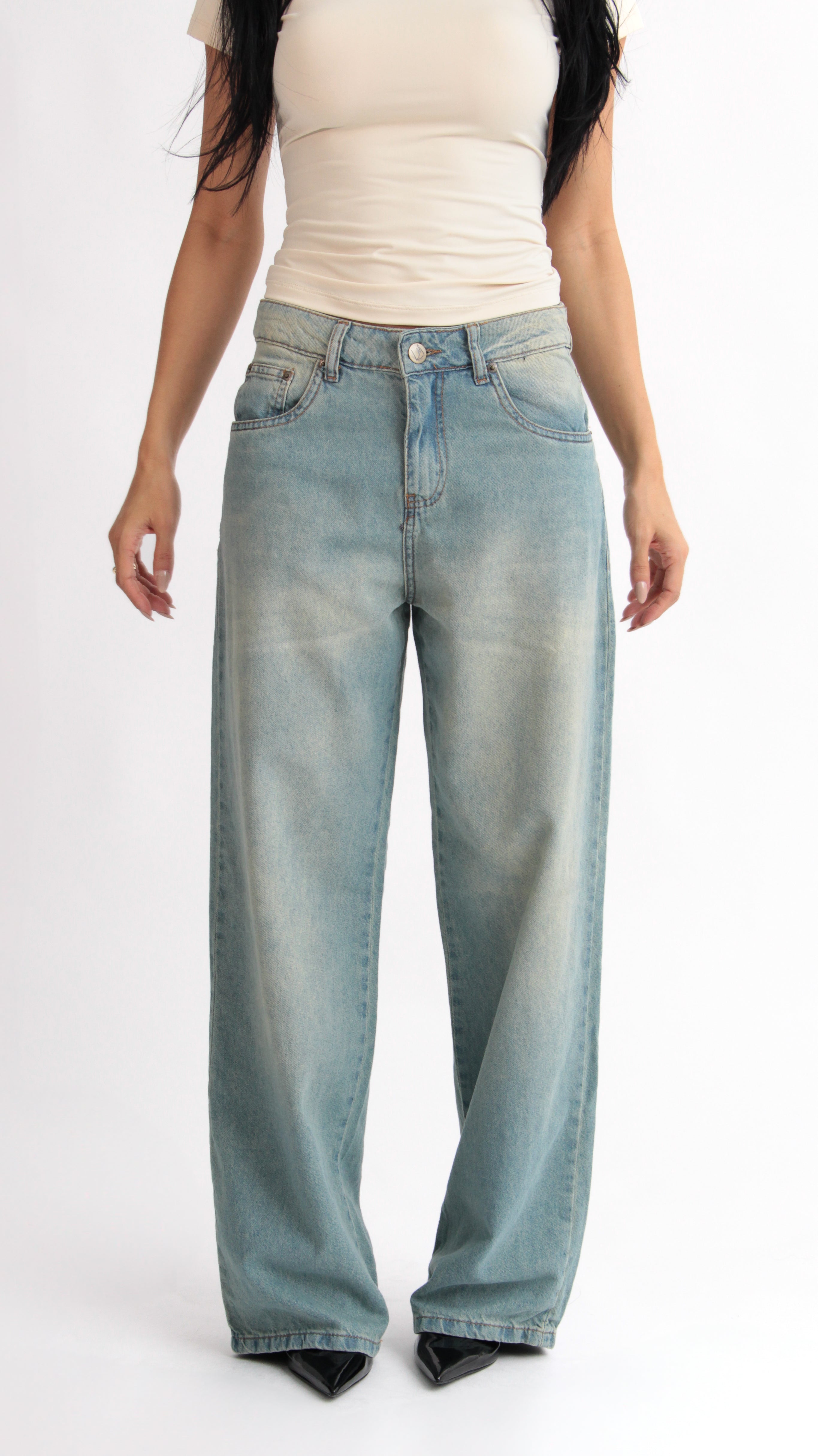 CALÇA JEANS OVERSIZED VINTAGE CLARA