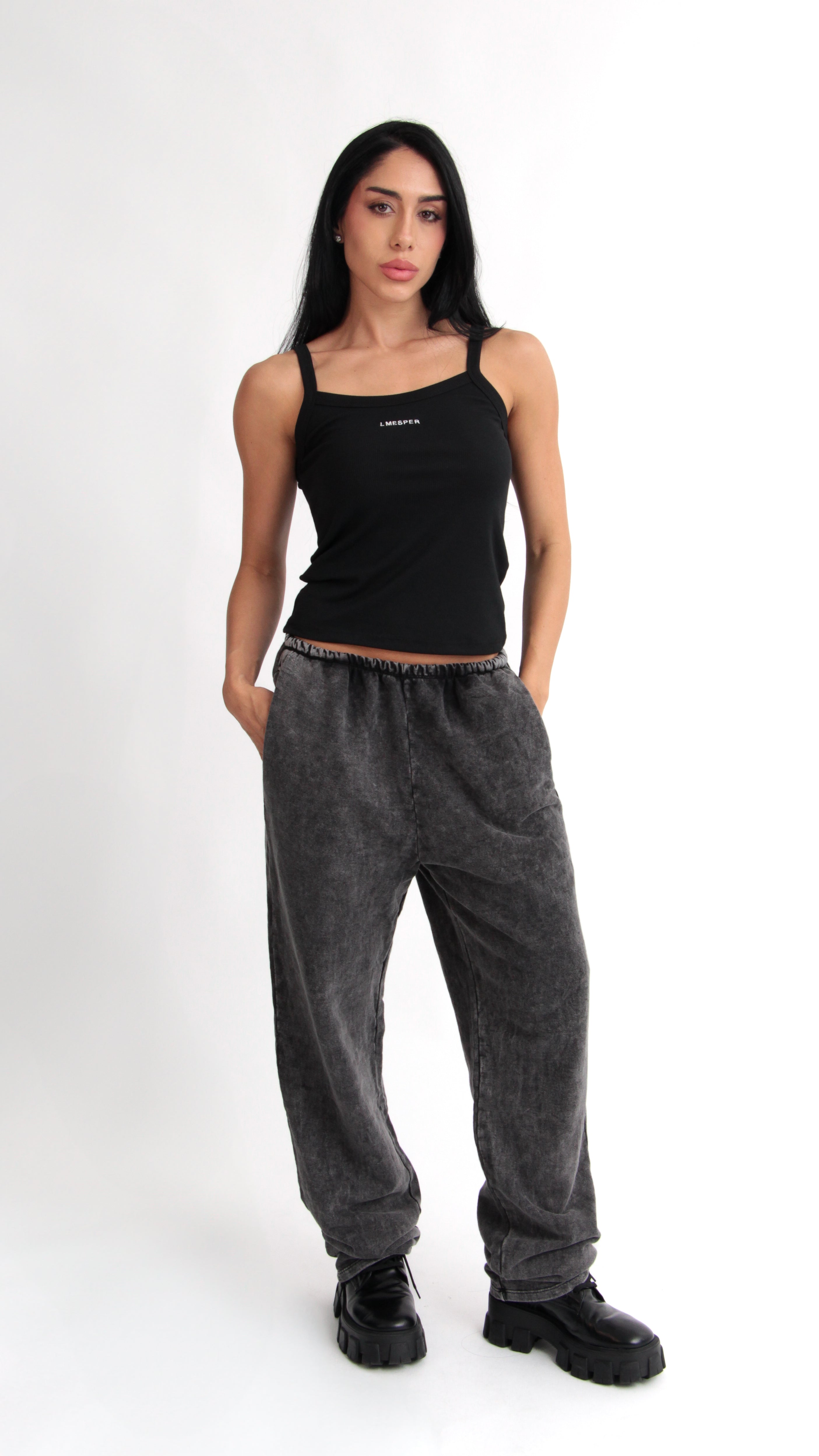 CALÇA MOLETOM MARMORIZADA