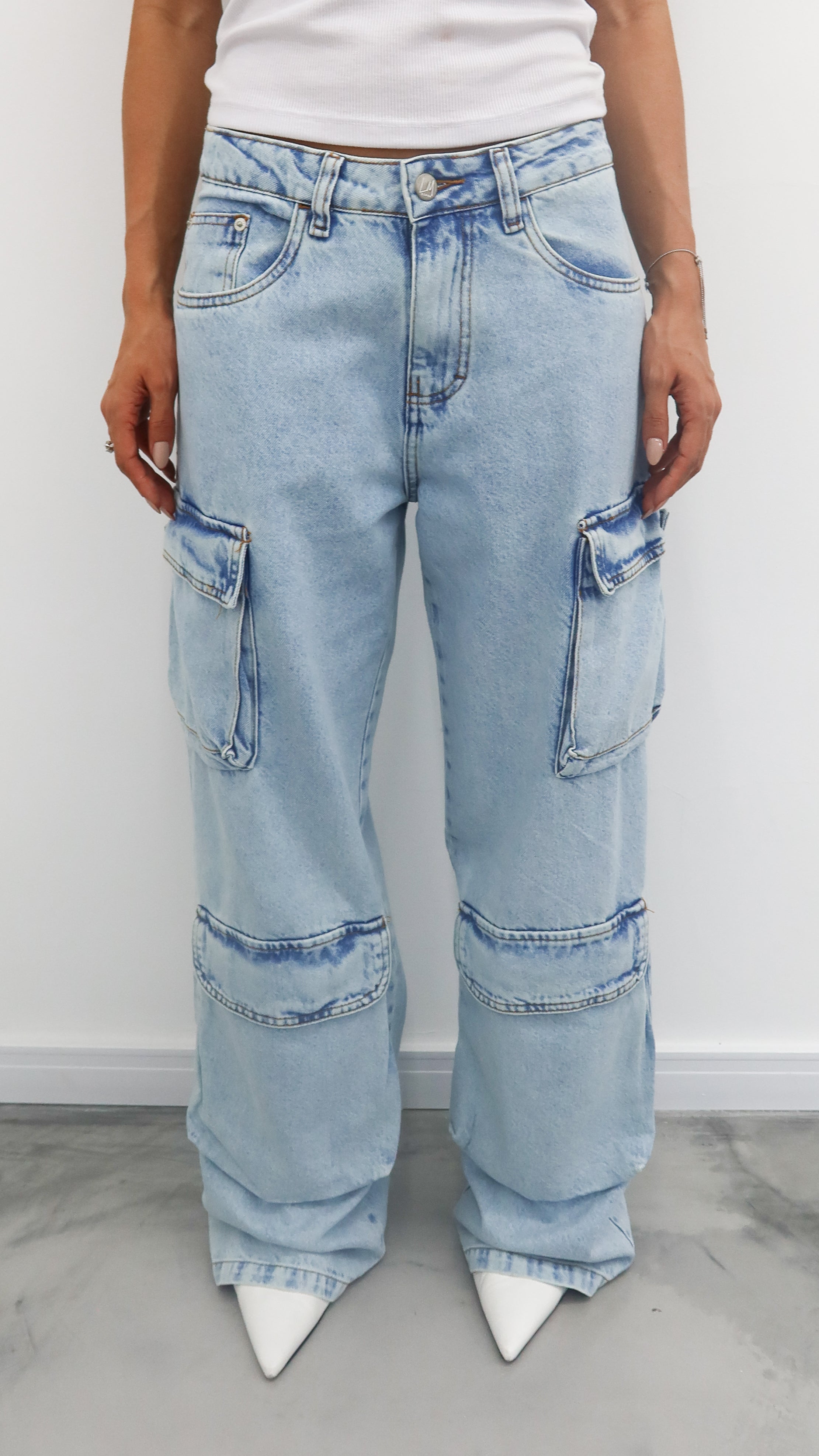 CALÇA JEANS POCKET CLARA