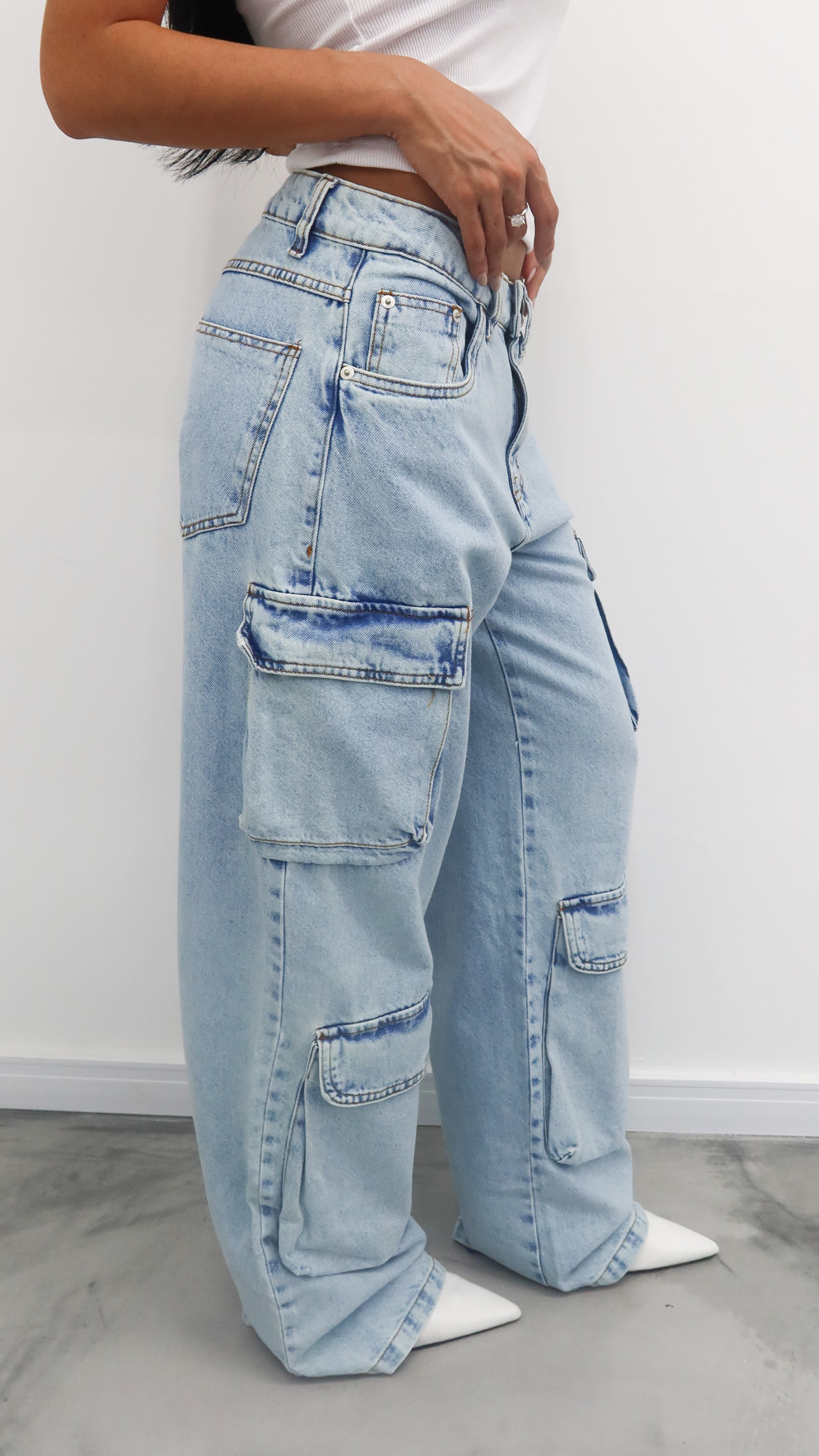 CALÇA JEANS POCKET CLARA