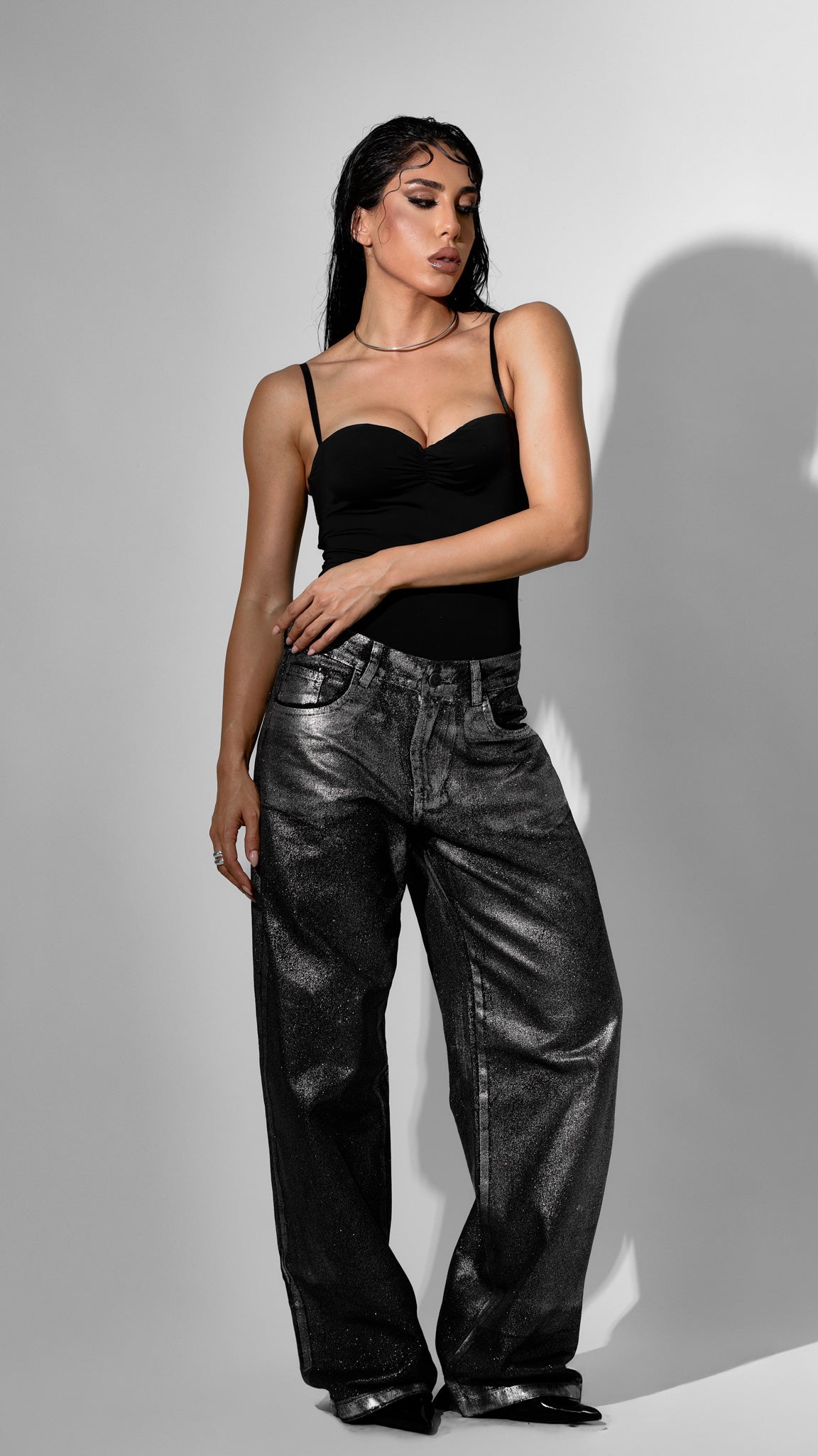 CALÇA JEANS SILVER