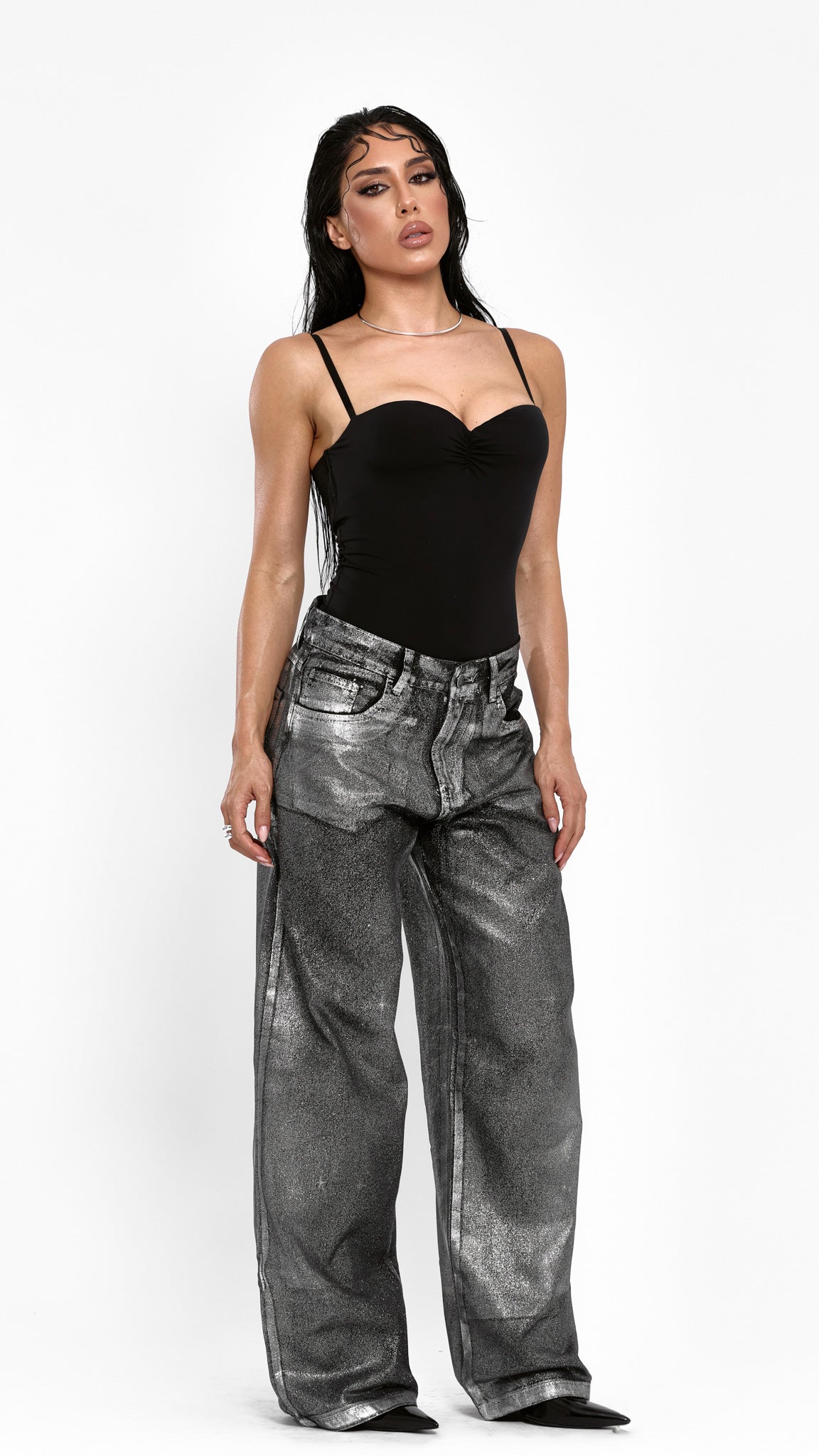 CALÇA JEANS SILVER
