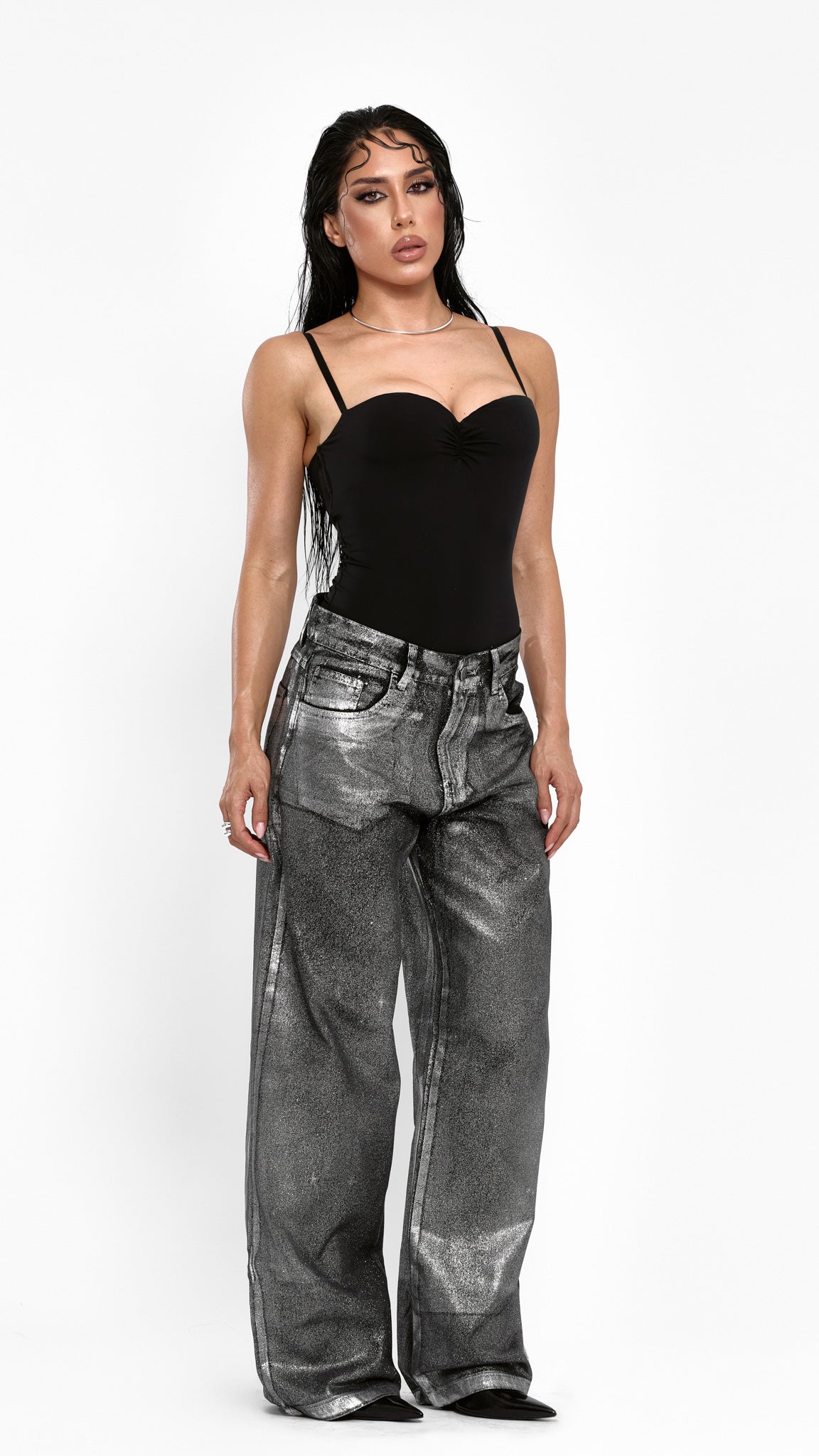 CALÇA JEANS SILVER