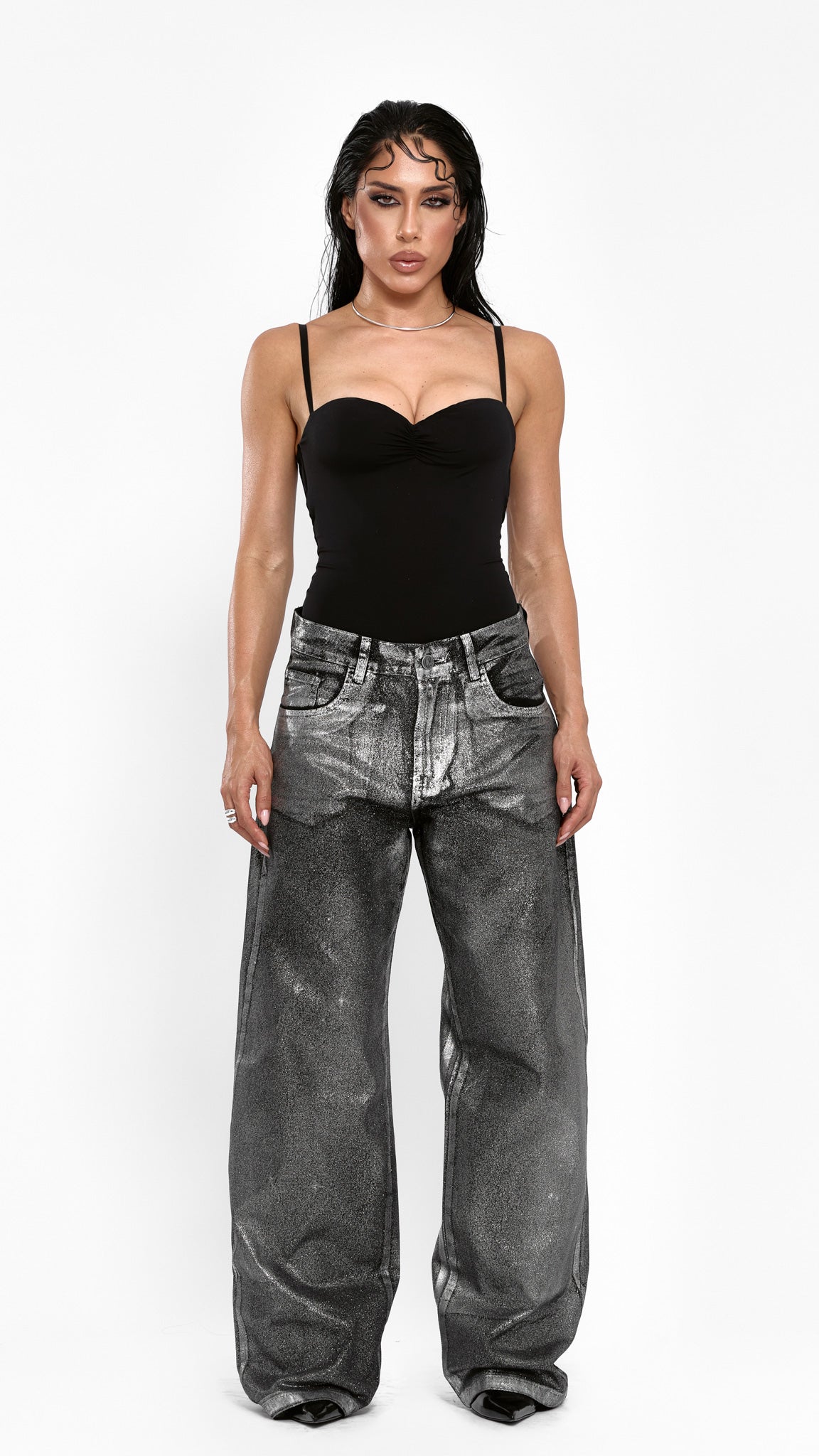 CALÇA JEANS SILVER