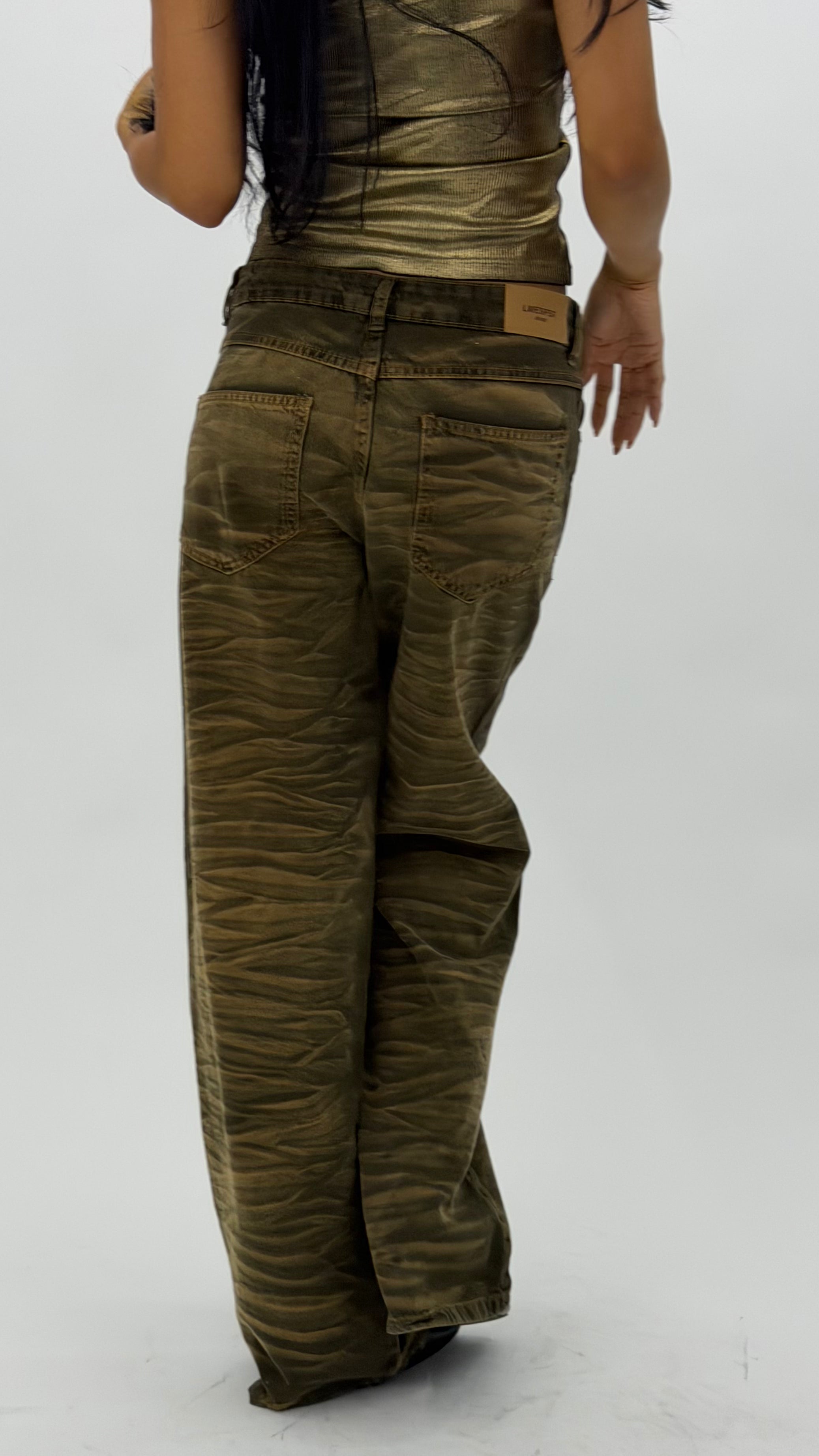 CALÇA JEANS OVERSIZED TIGER JUNGLE