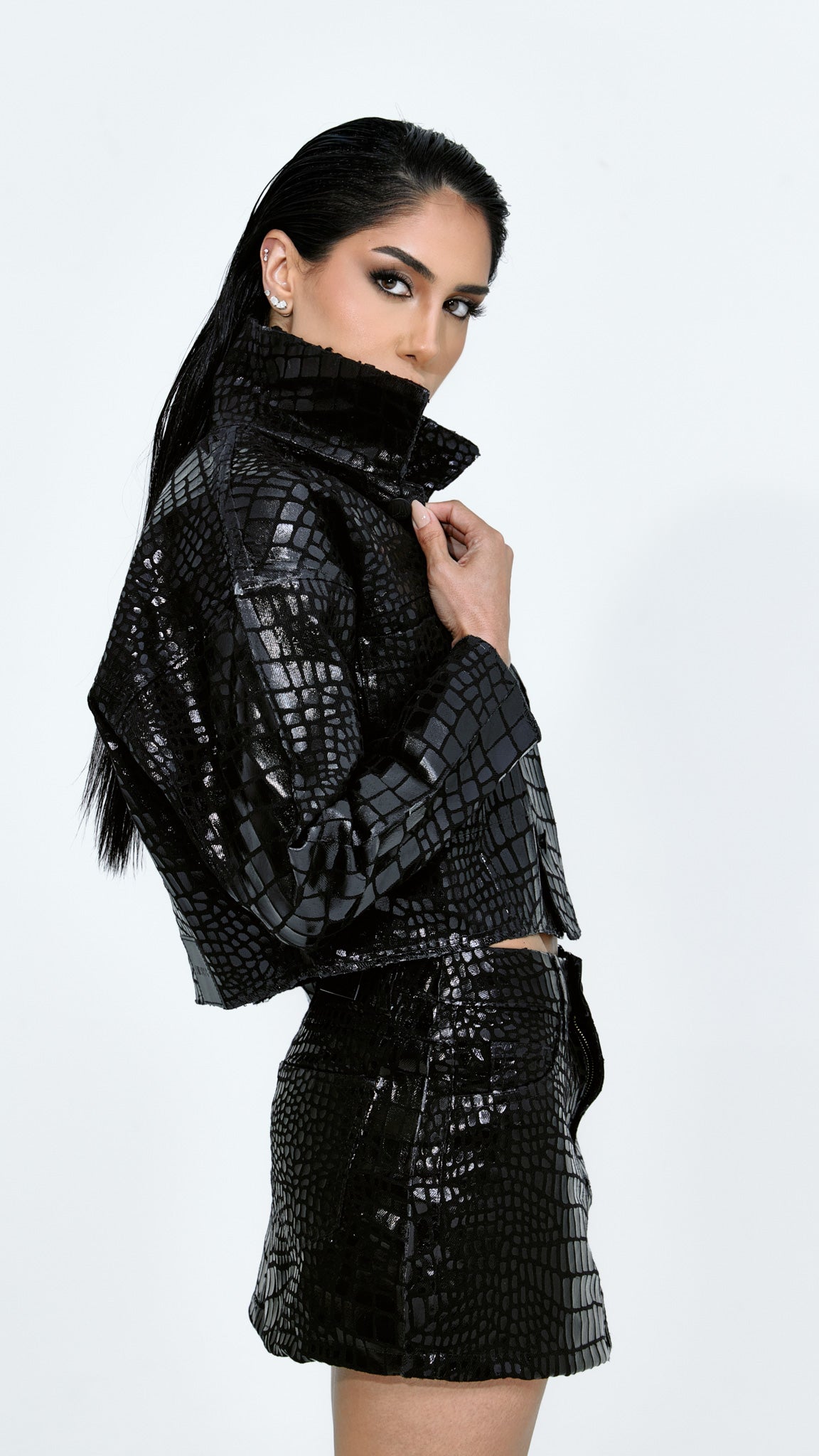 JAQUETA JEANS PREMIUM CROCO