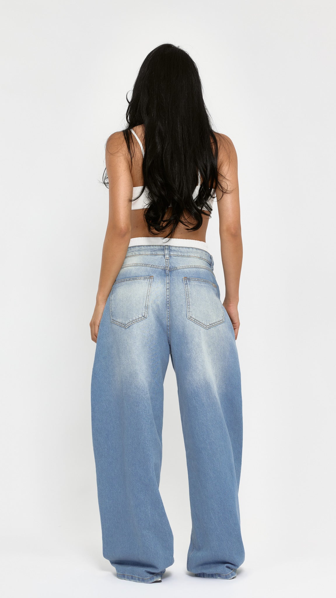 CALÇA JEANS BAGGY BOXER