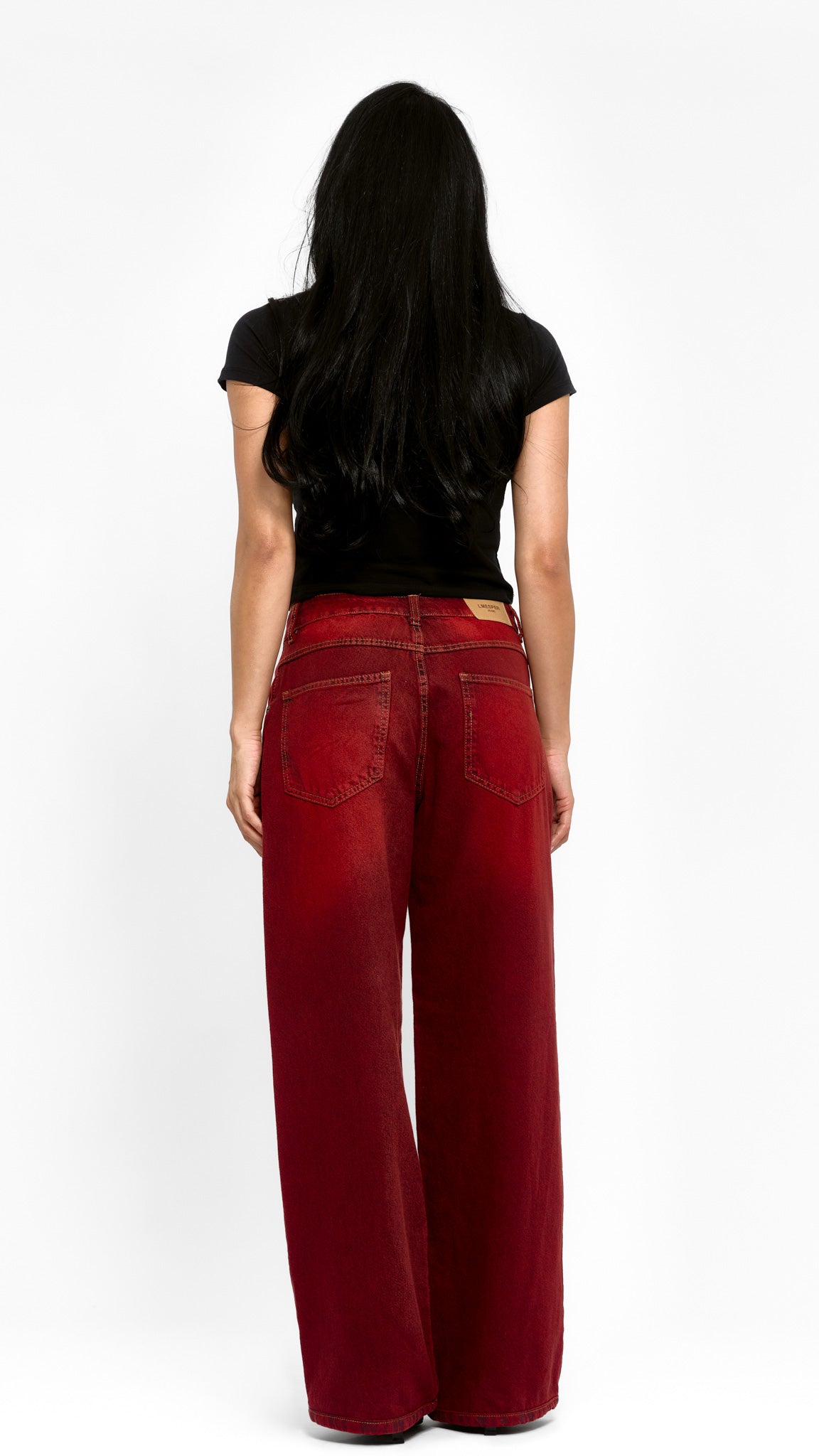 CALÇA JEANS OVERSIZED CHERRY