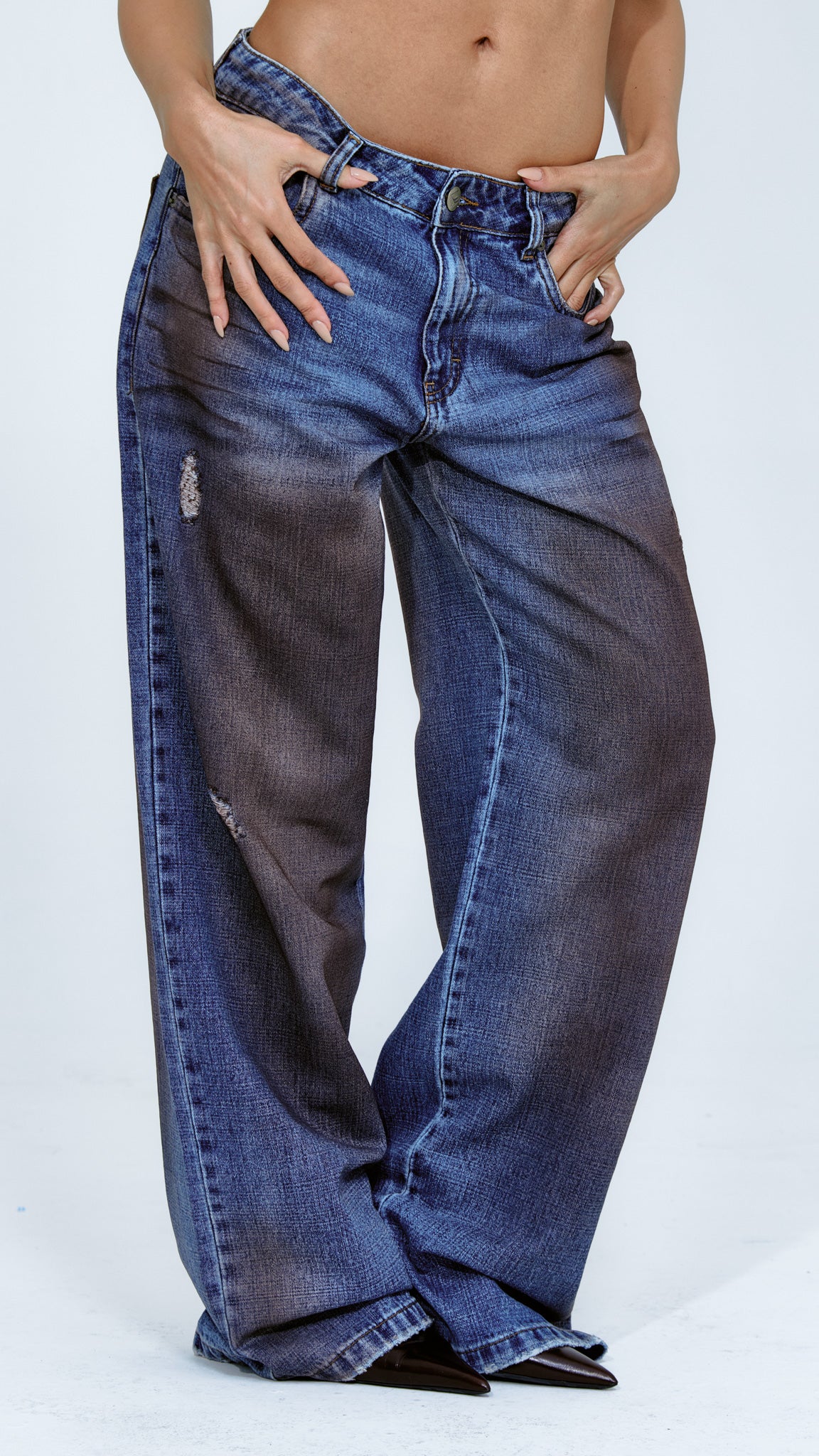 CALÇA JEANS OVERSIZED MUDDY