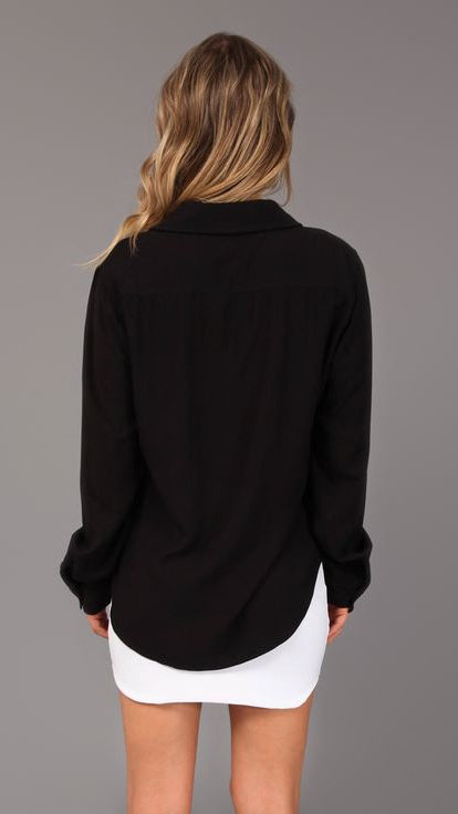 CAMISA VISCOSE PRETA