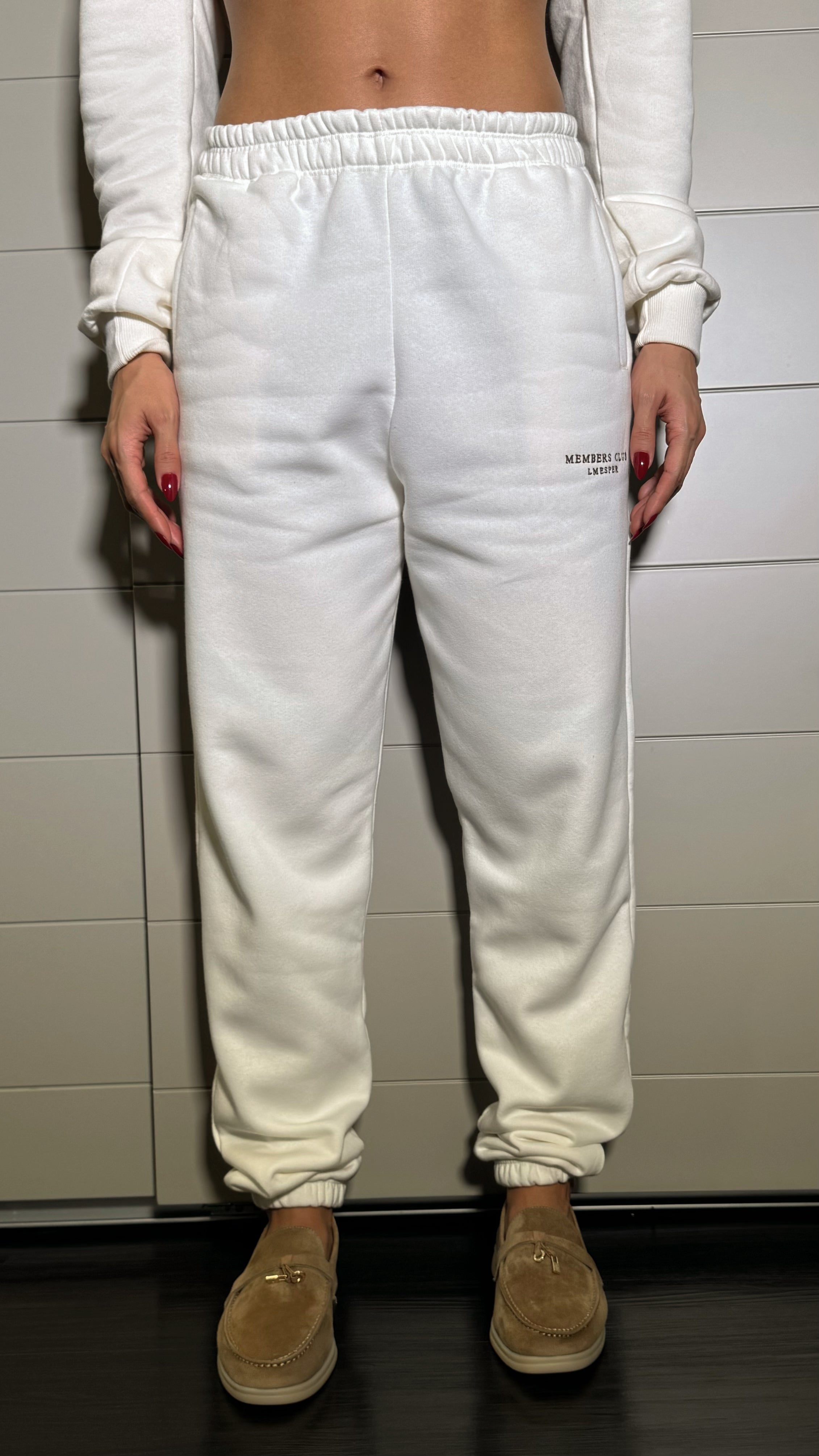 CALÇA MOLETOM OFF WHITE