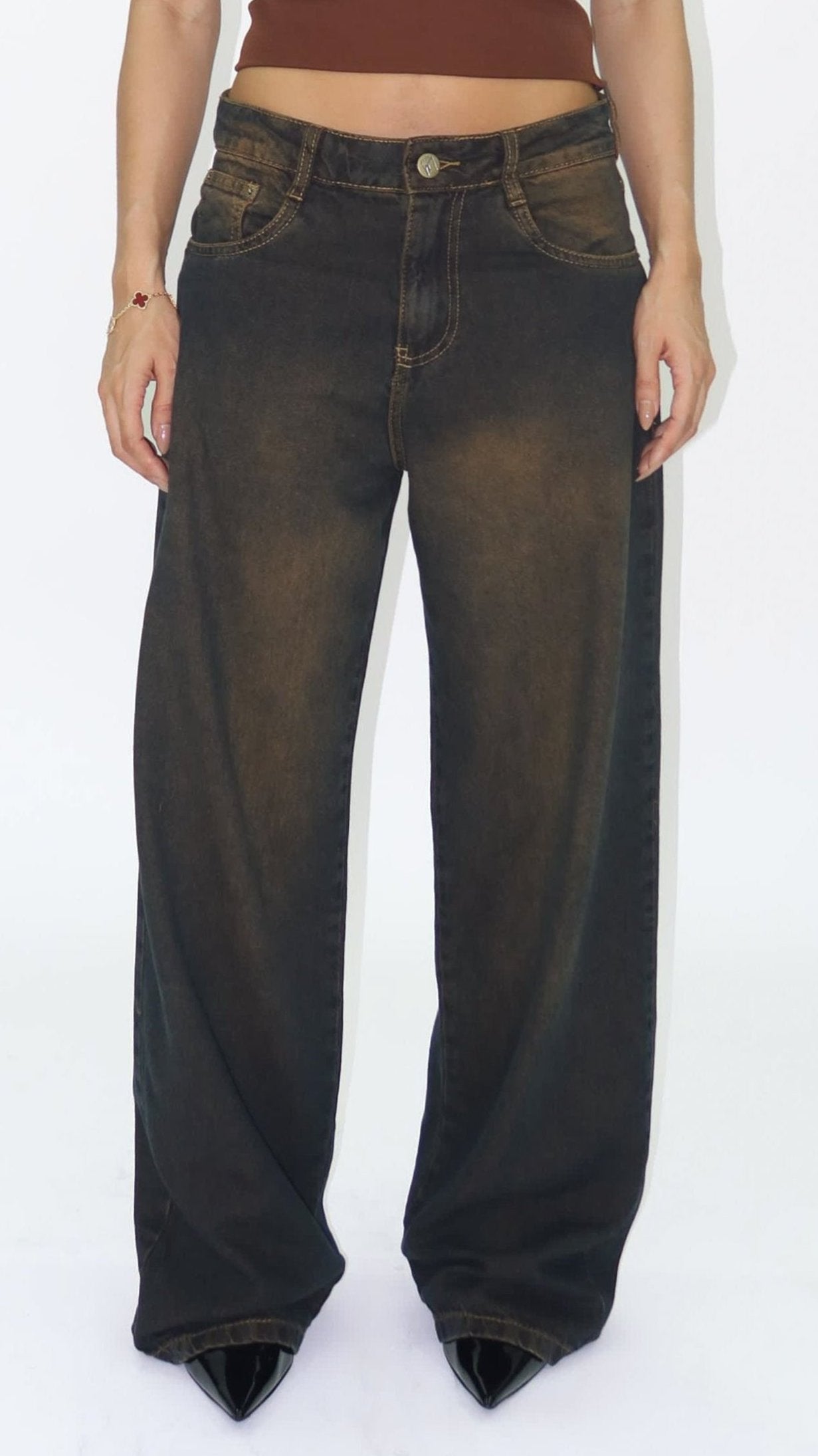 CALÇA JEANS OVERSIZED RETRÔ