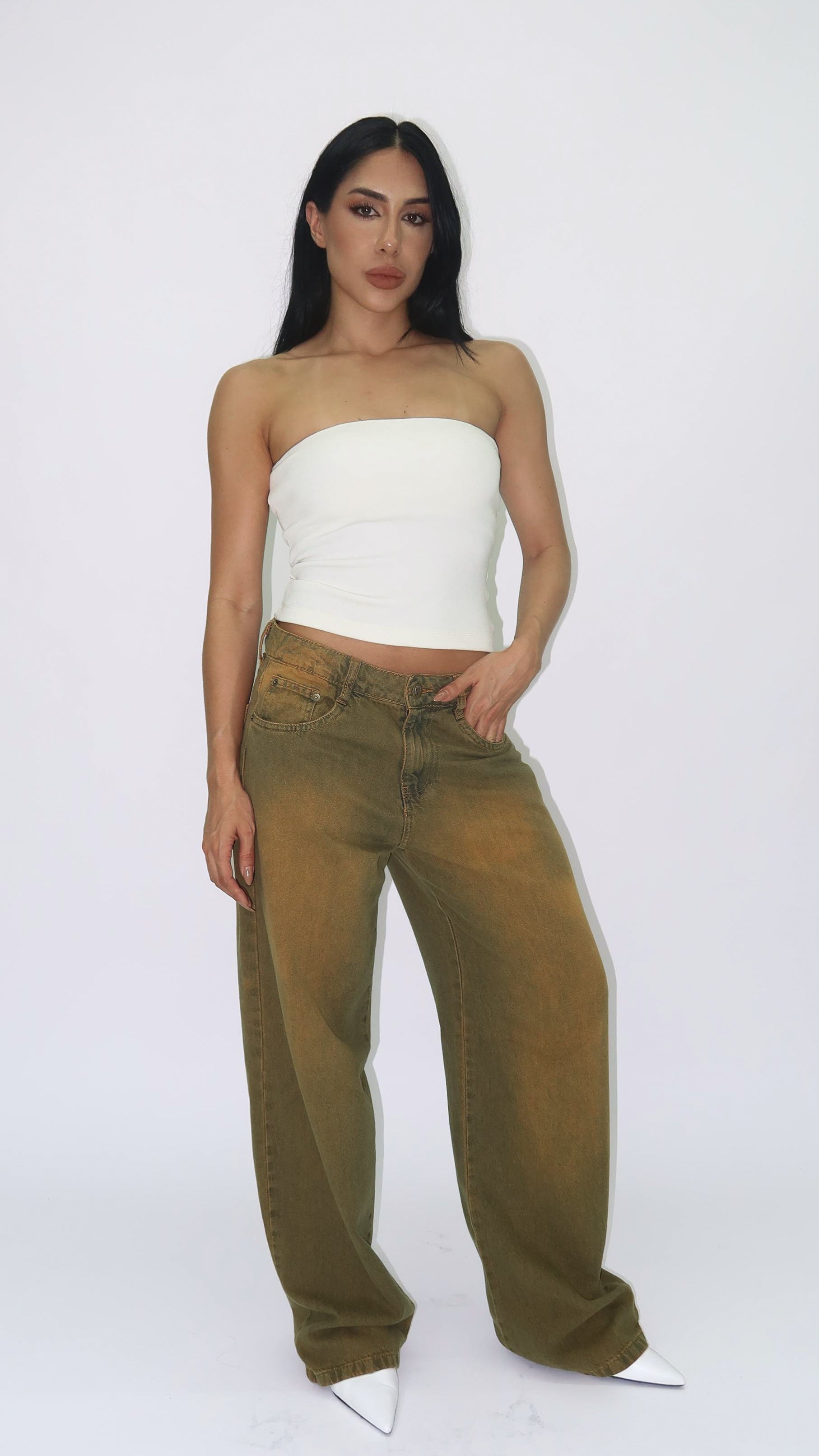 CALÇA JEANS OVERSIZED RUSTIC