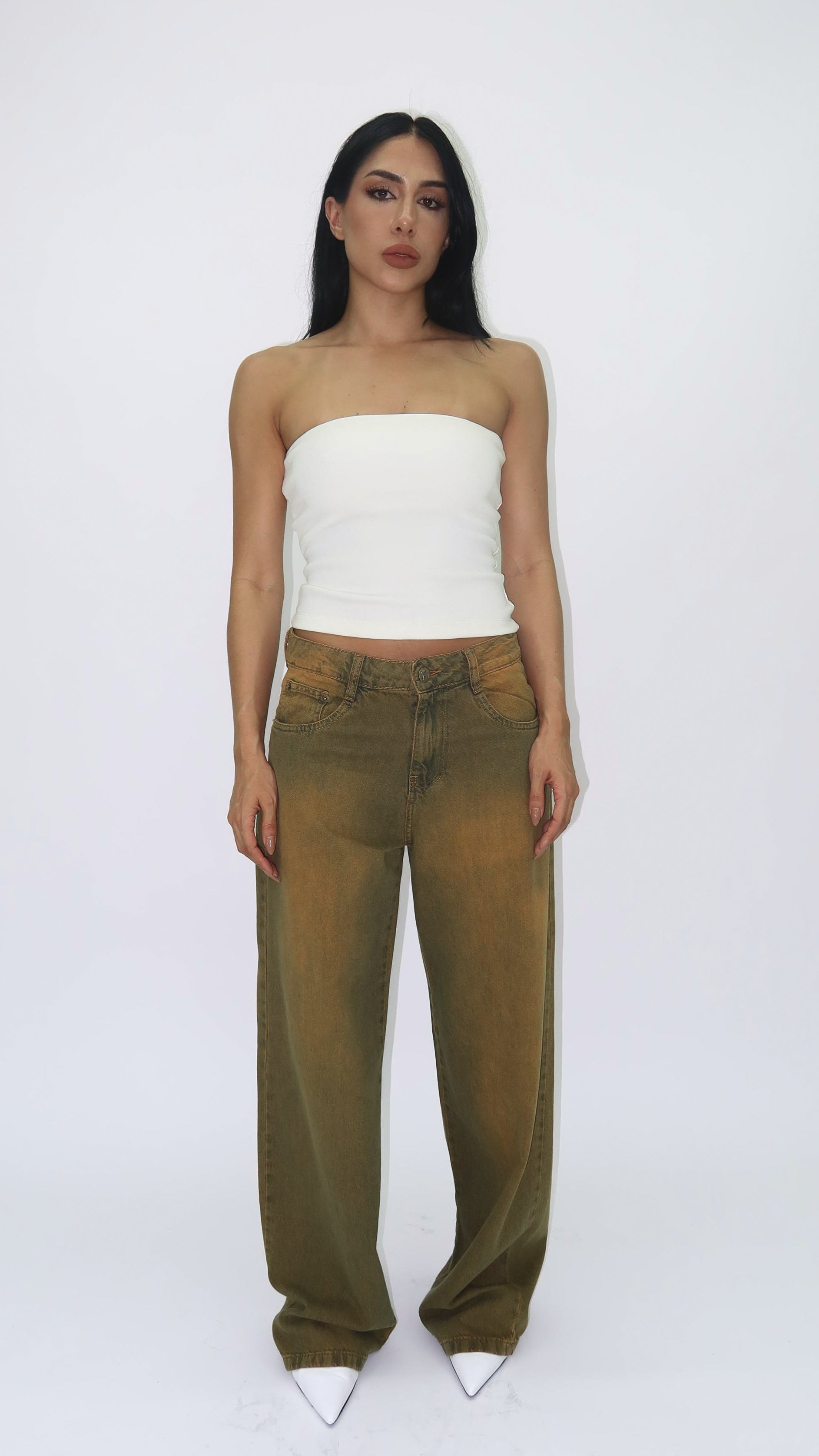 CALÇA JEANS OVERSIZED RUSTIC