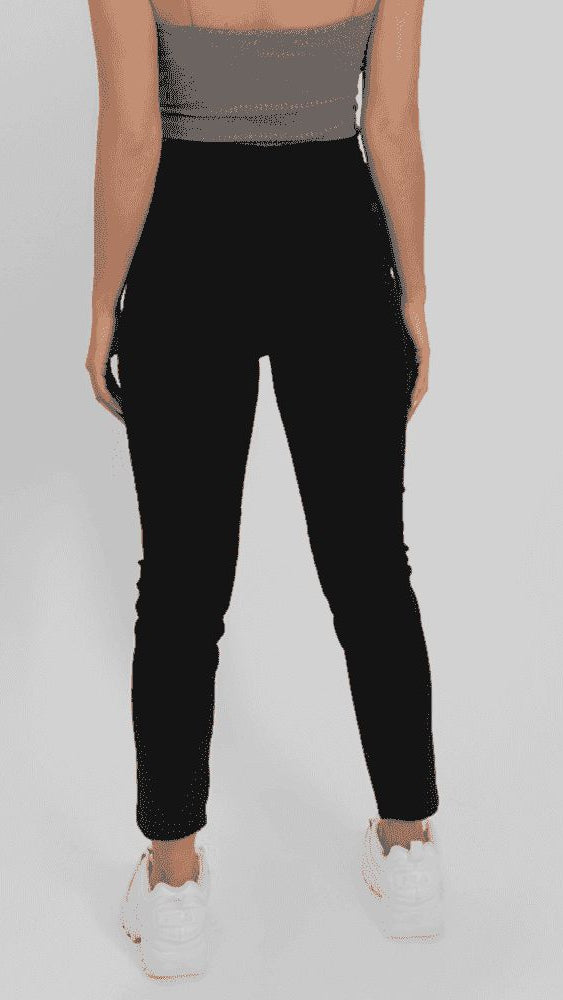 CALÇA SKINNY CINTURA ALTA CAPRI PRETA