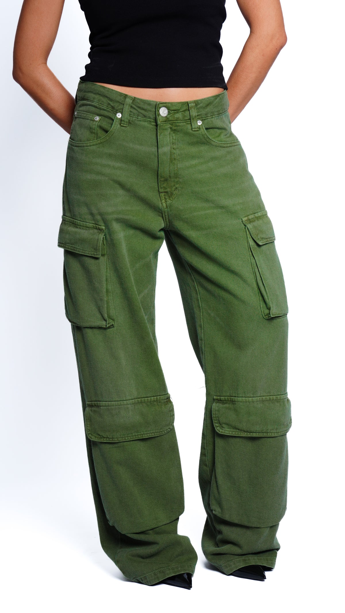 CALÇA JEANS POCKET OLIVE