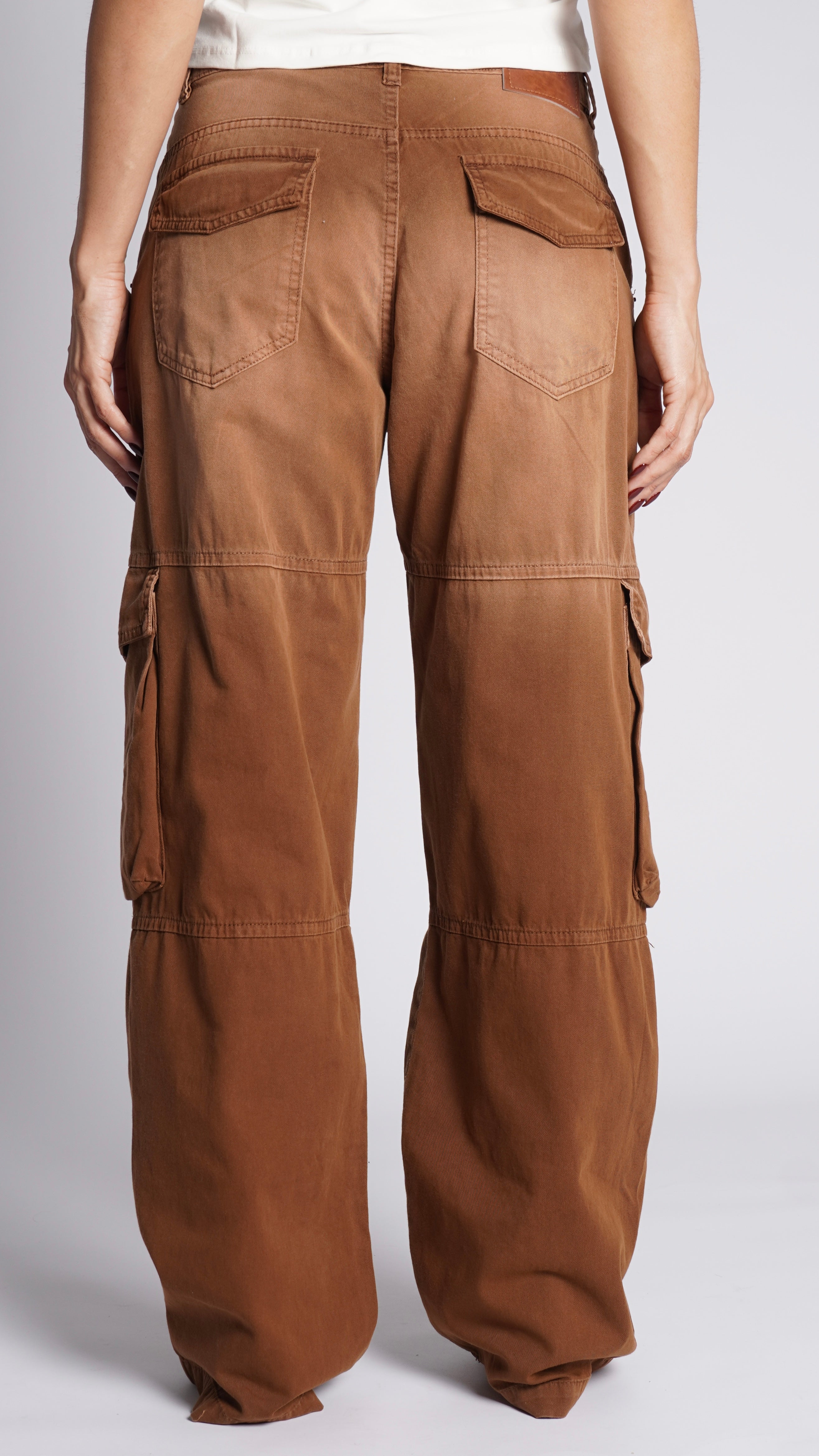 CALÇA SARJA CARGO NUT