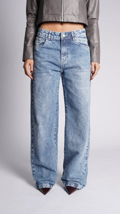 CALÇA JEANS OVERSIZED MARBLE