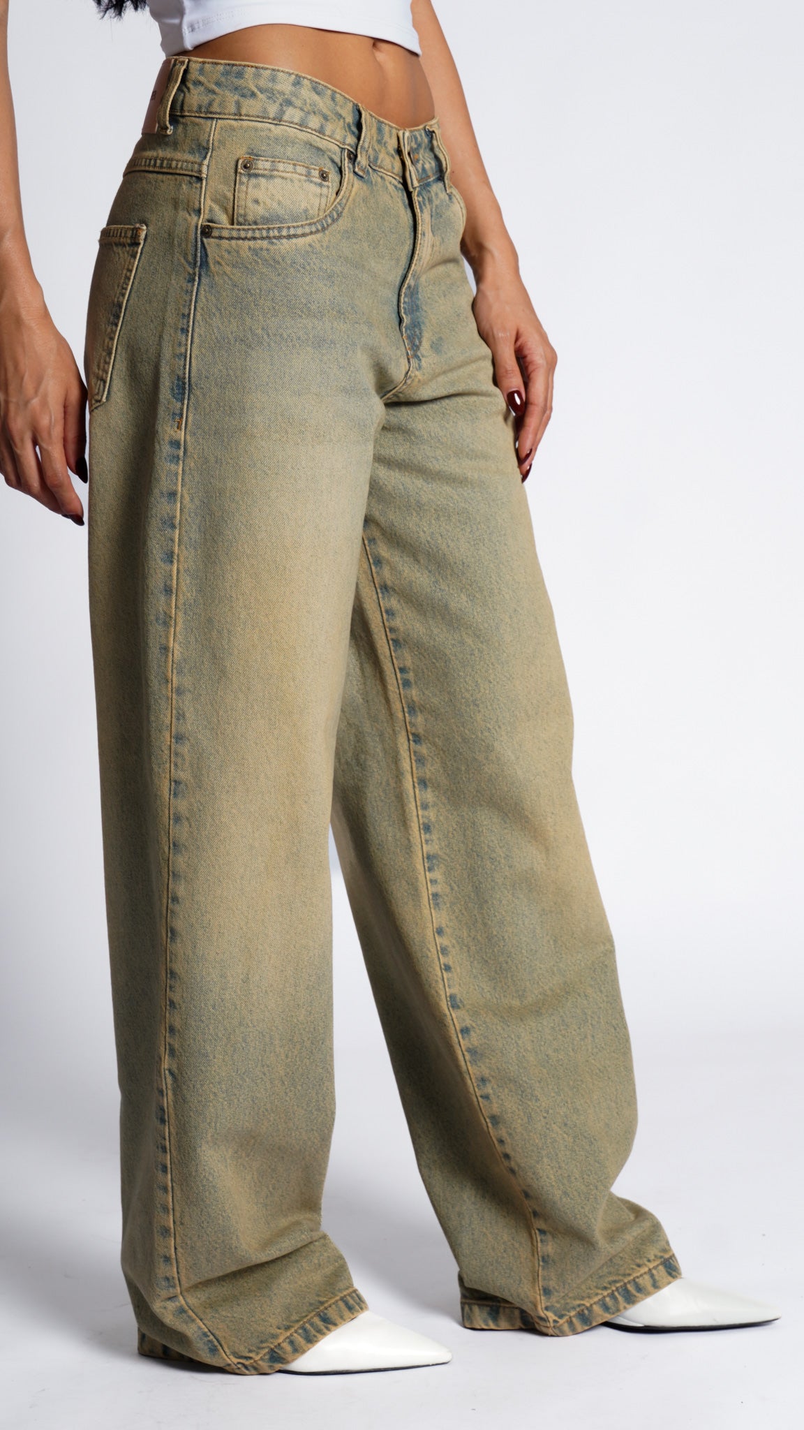 CALÇA JEANS OVERSIZED DUSTY