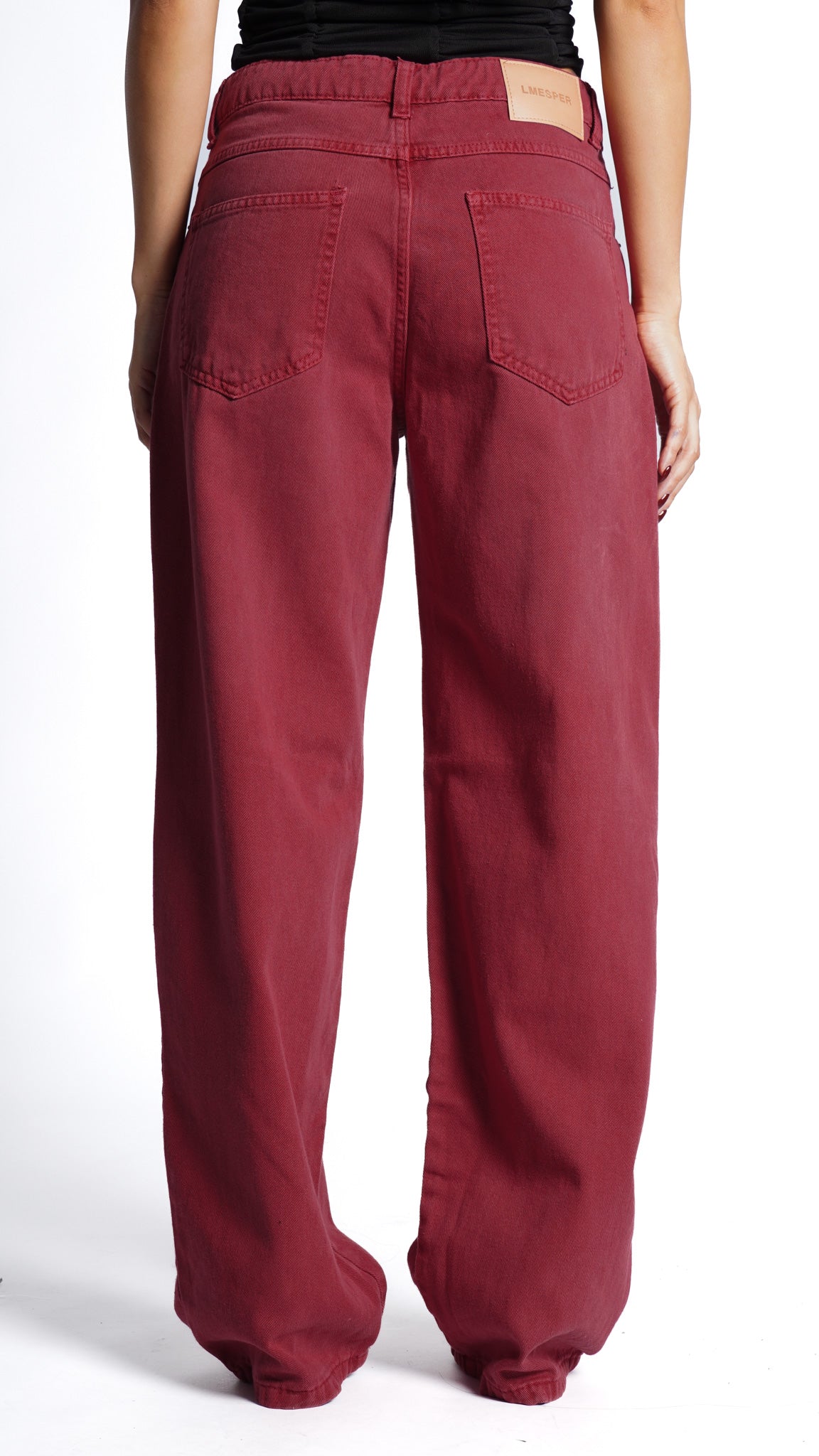CALÇA JEANS OVERSIZED STRAWBERRY