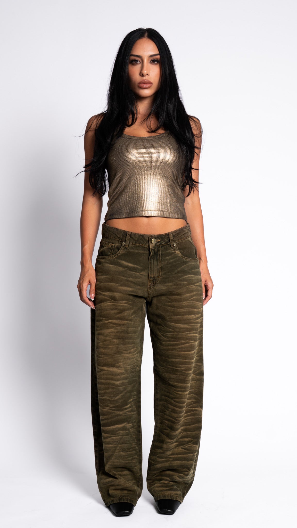 CALÇA JEANS OVERSIZED TIGER JUNGLE