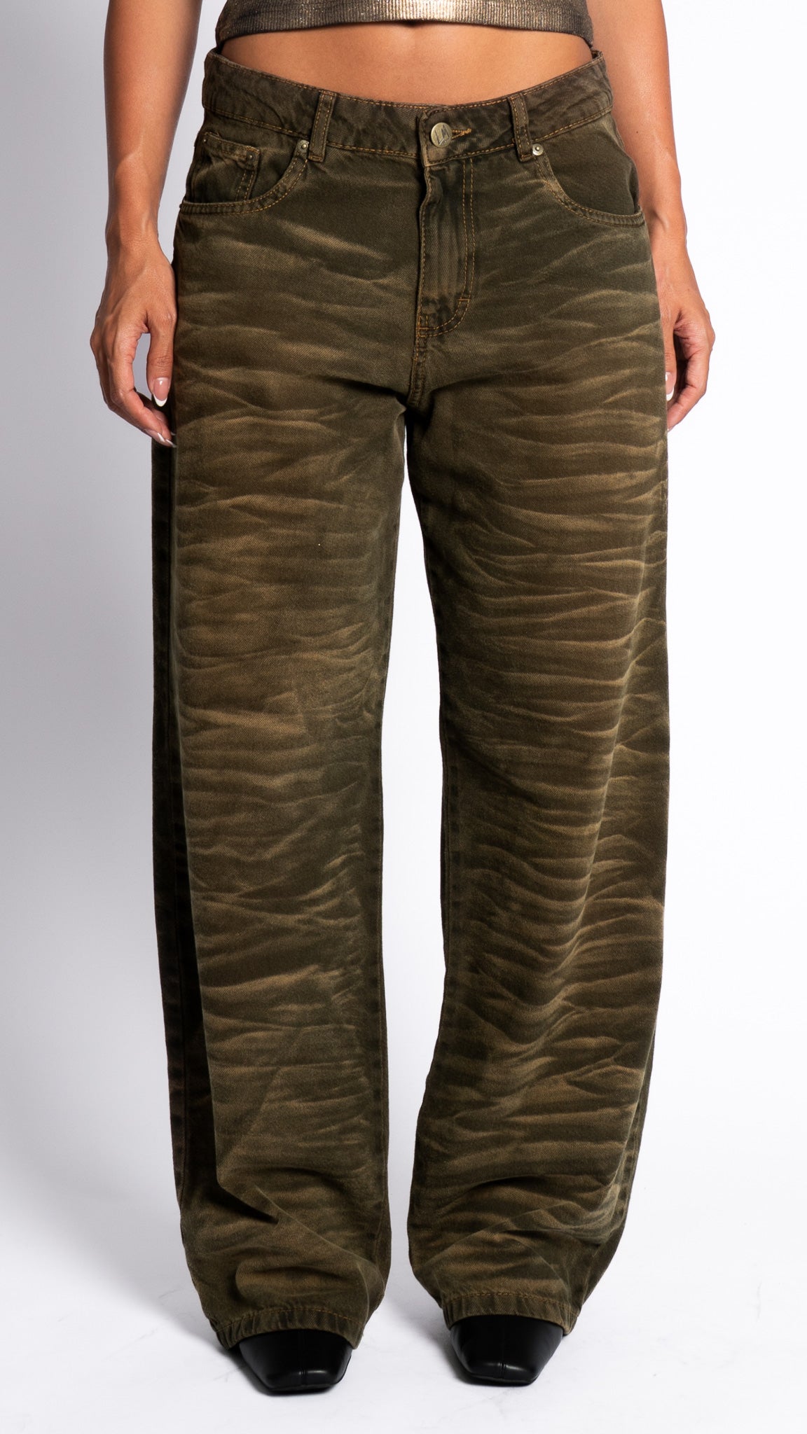 CALÇA JEANS OVERSIZED TIGER JUNGLE