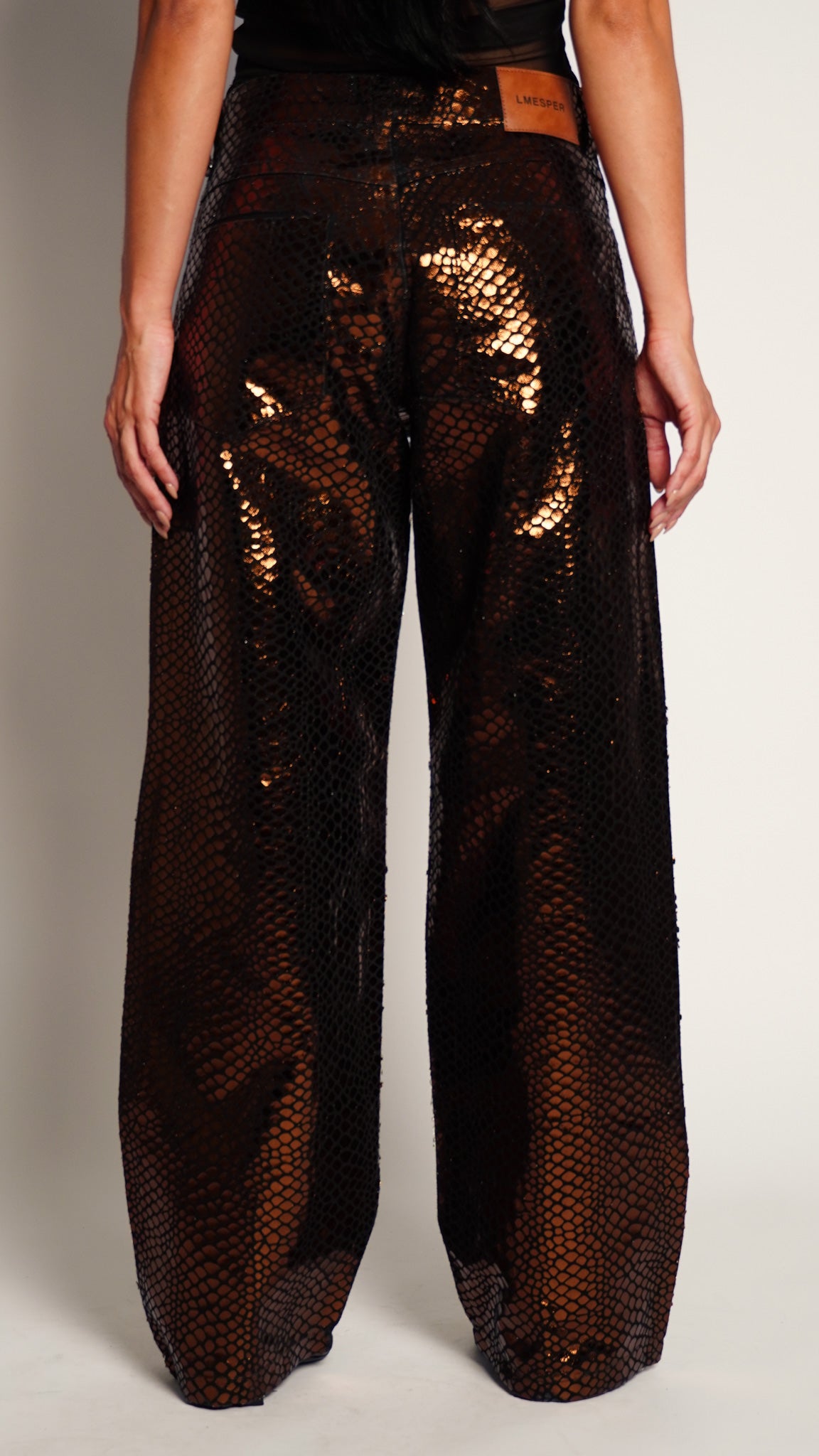 CALÇA JEANS PREMIUM PYTHON BRONZE
